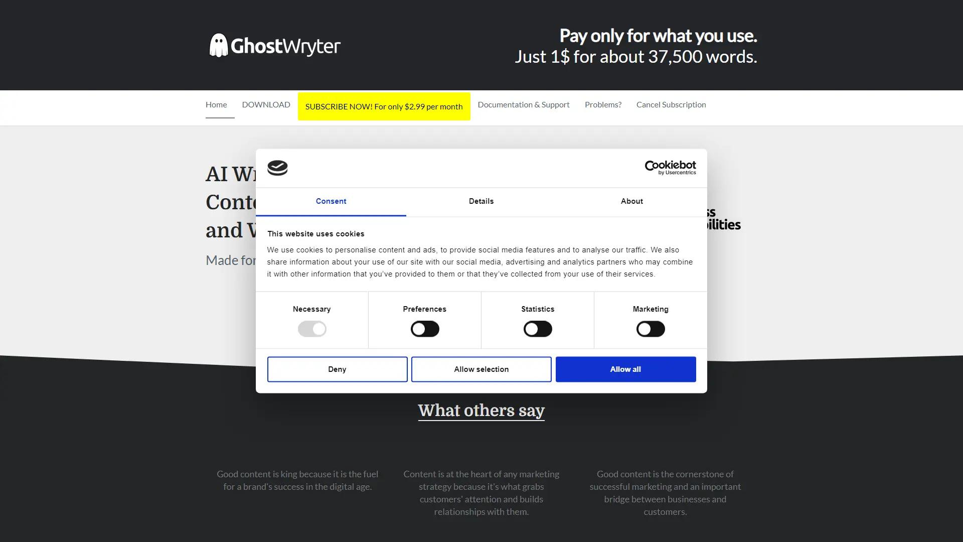 GhostWryter screenshot
