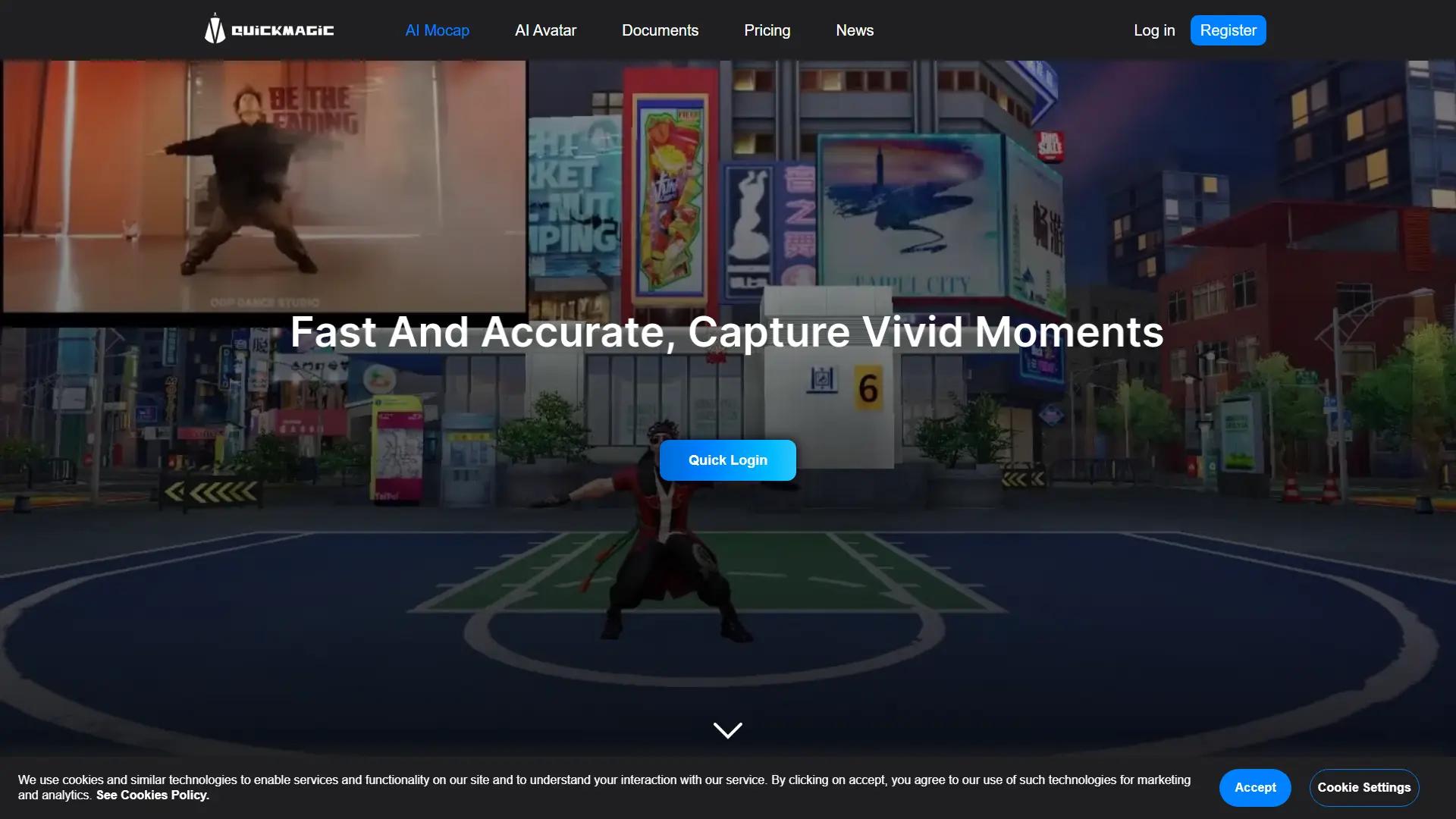 QuickMagic Motion Capture screenshot