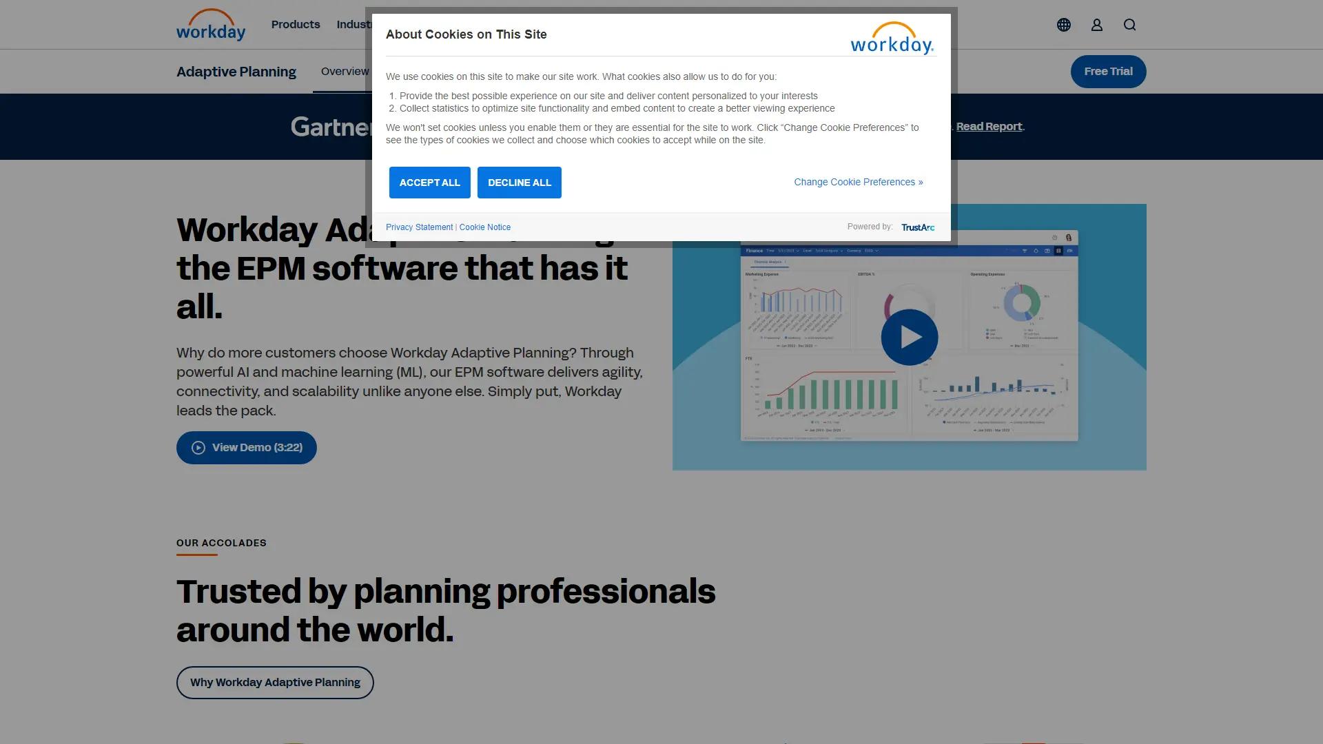 Adaptive Insights screenshot
