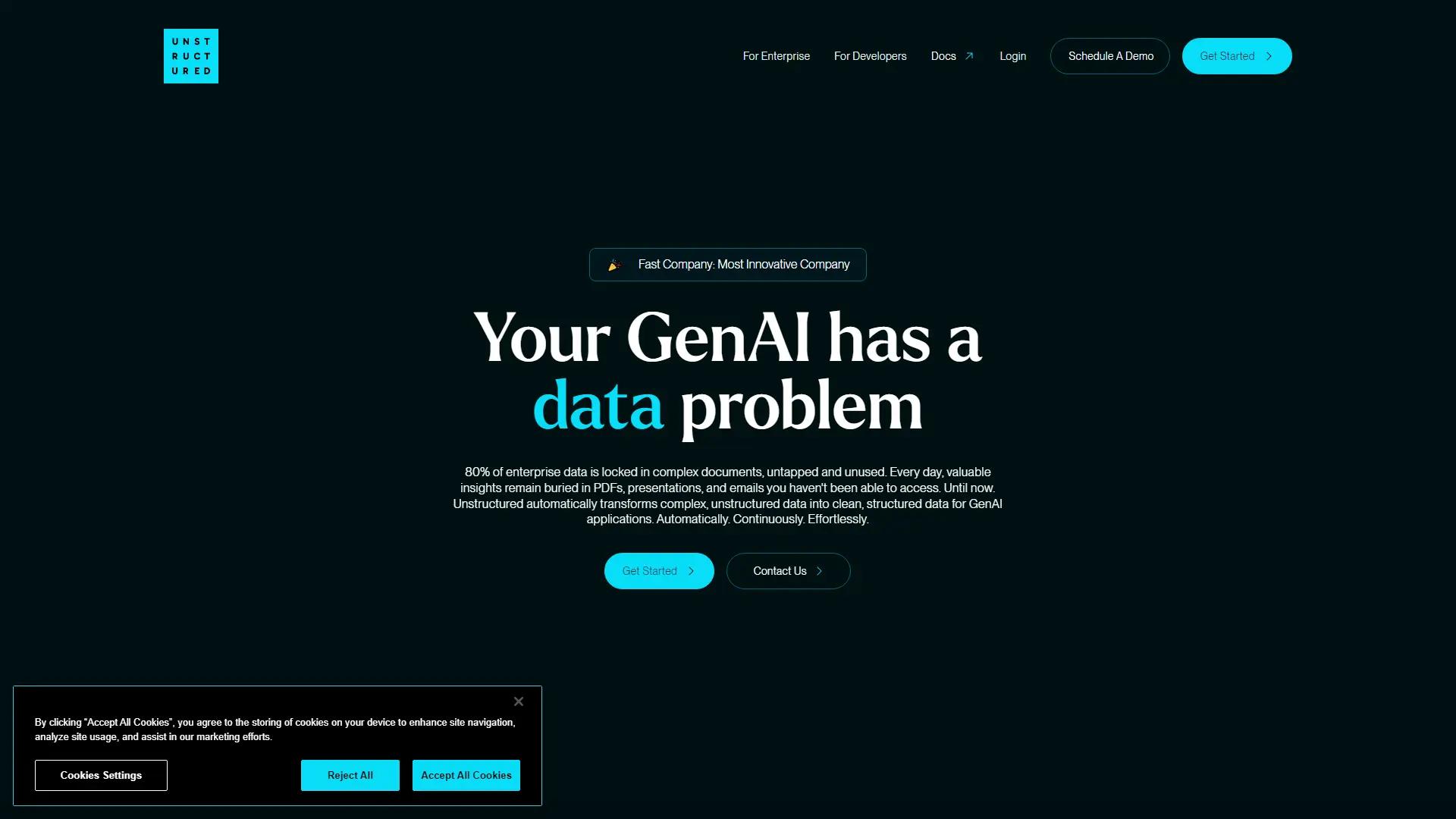 Unstructured Technologies screenshot