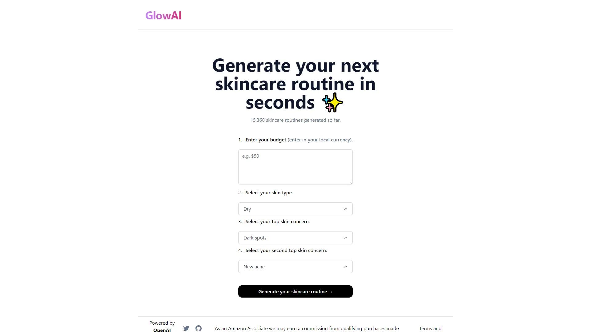 GlowAI screenshot