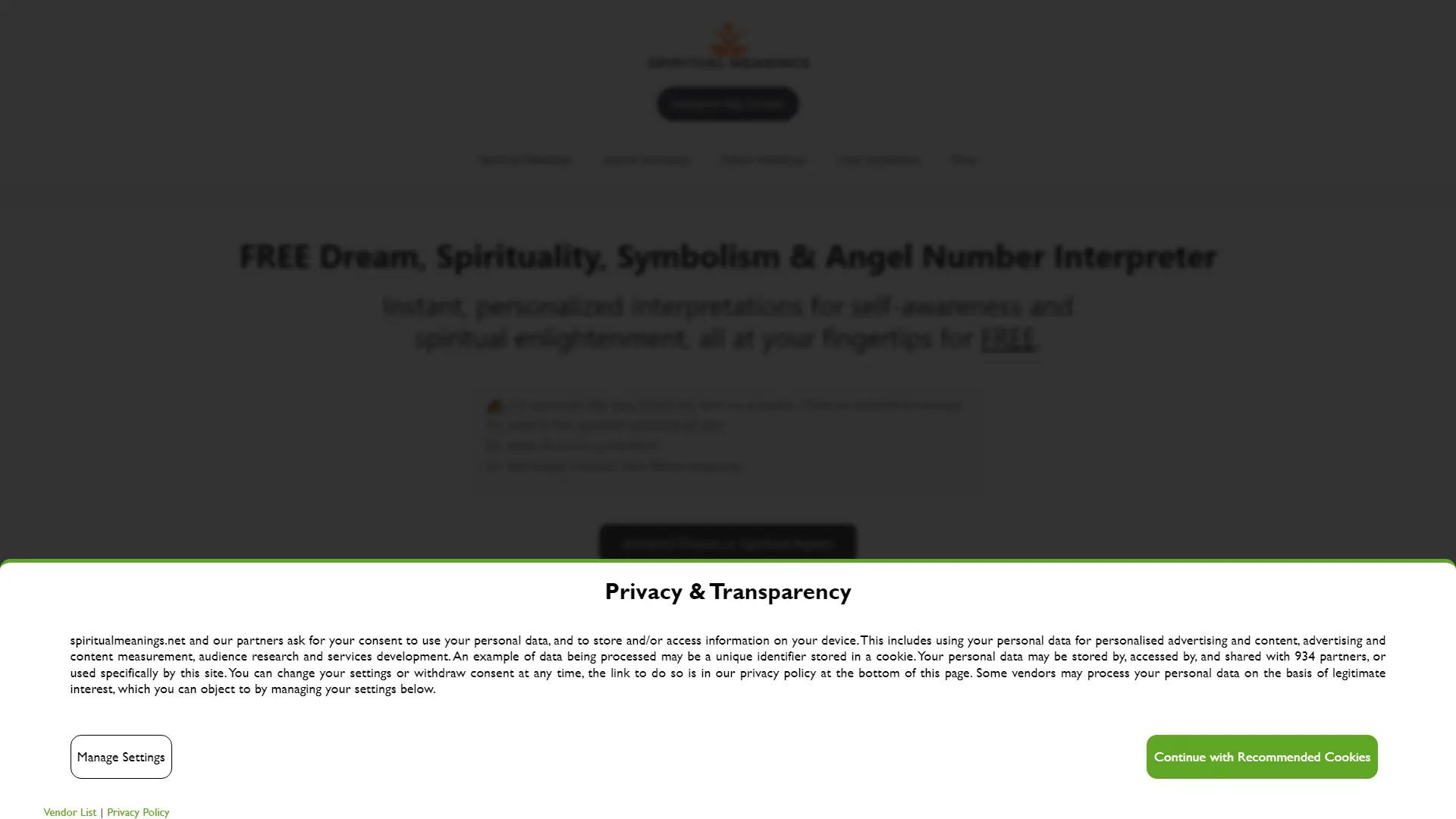 SpiritualMeanings screenshot