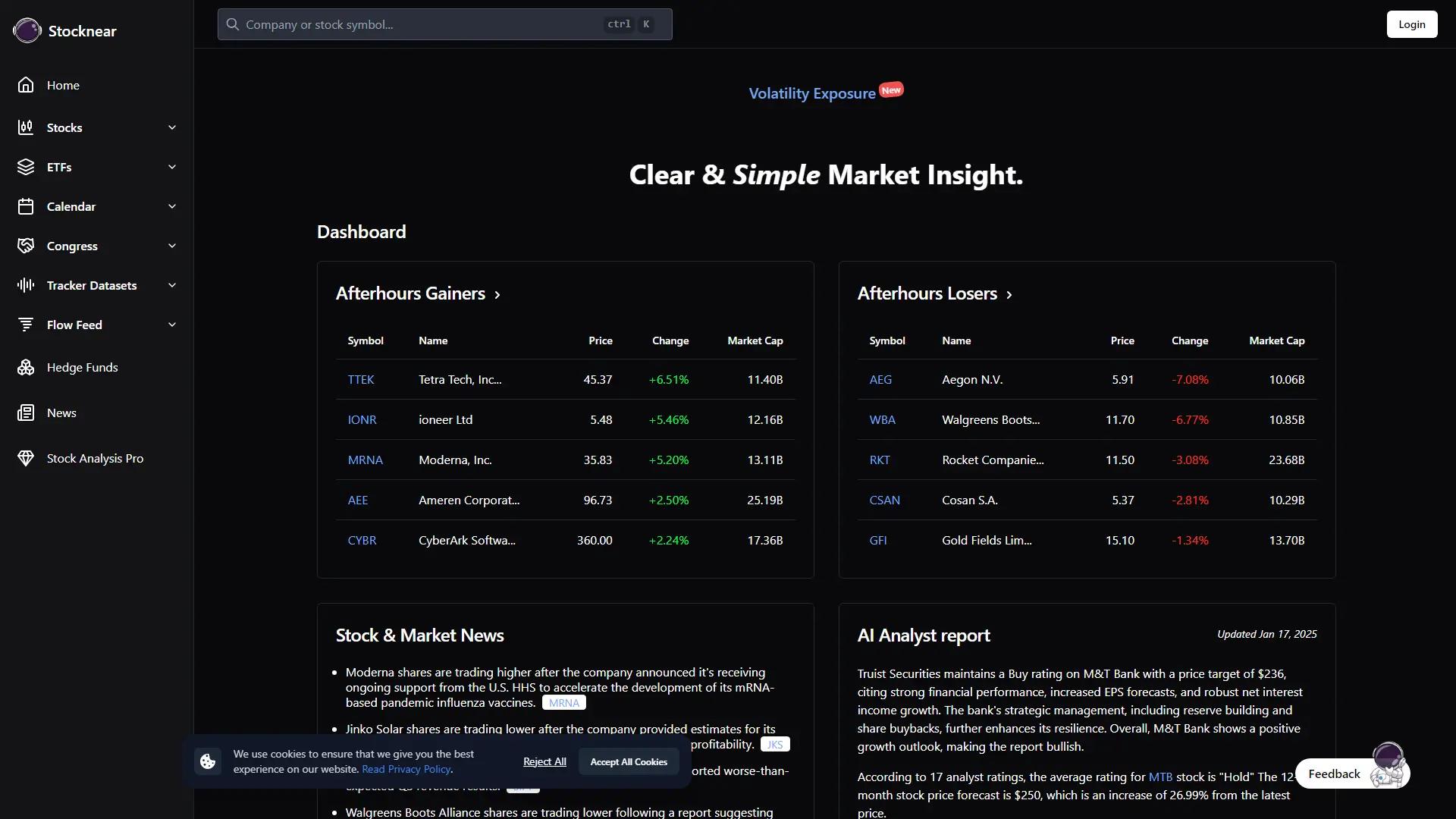 stocknear screenshot