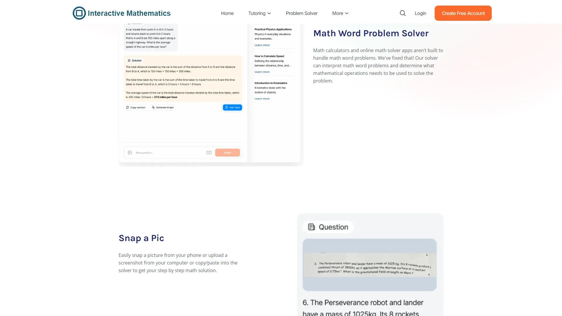 Interactive Mathematics screenshot