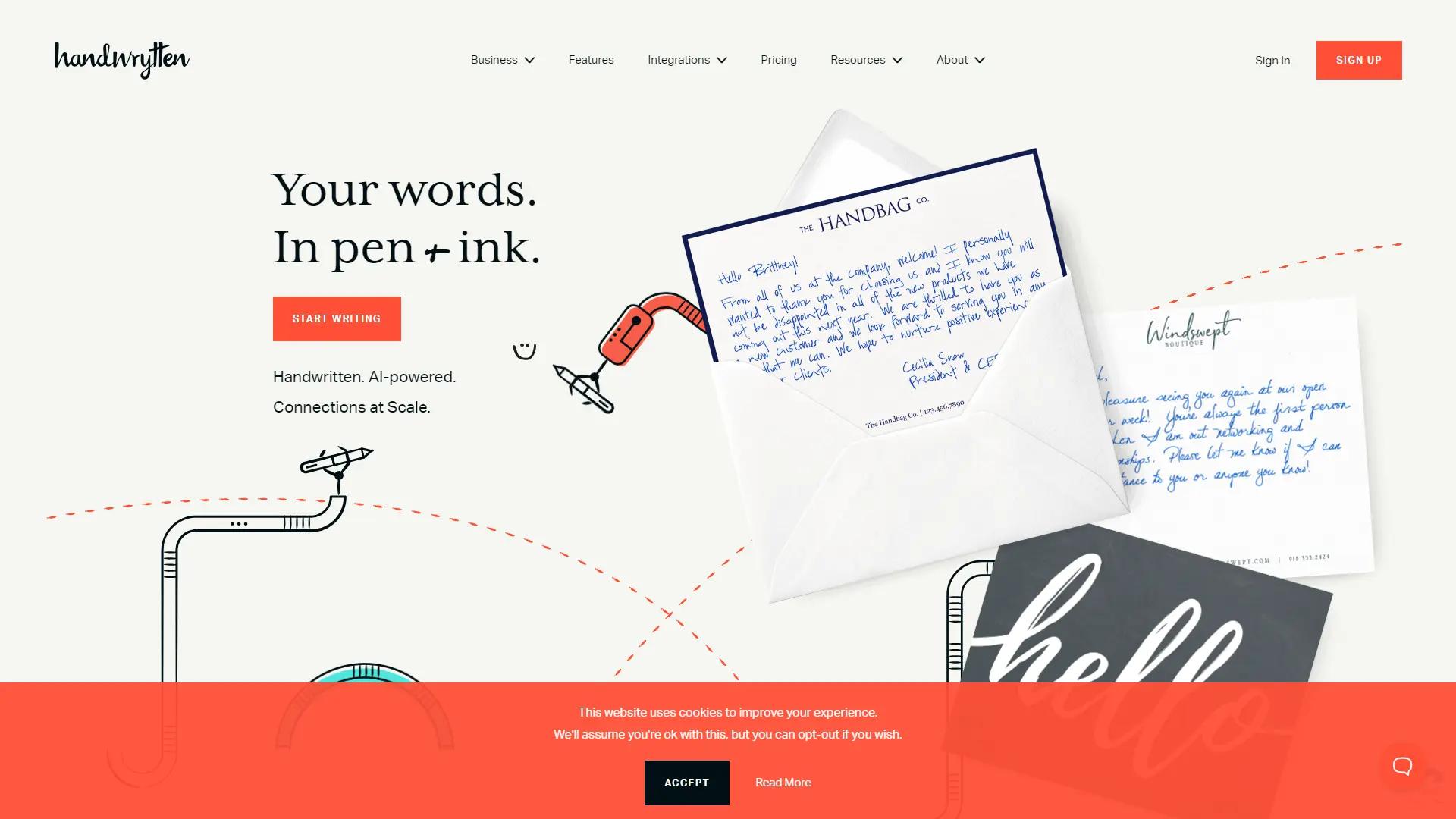 Handwrytten screenshot