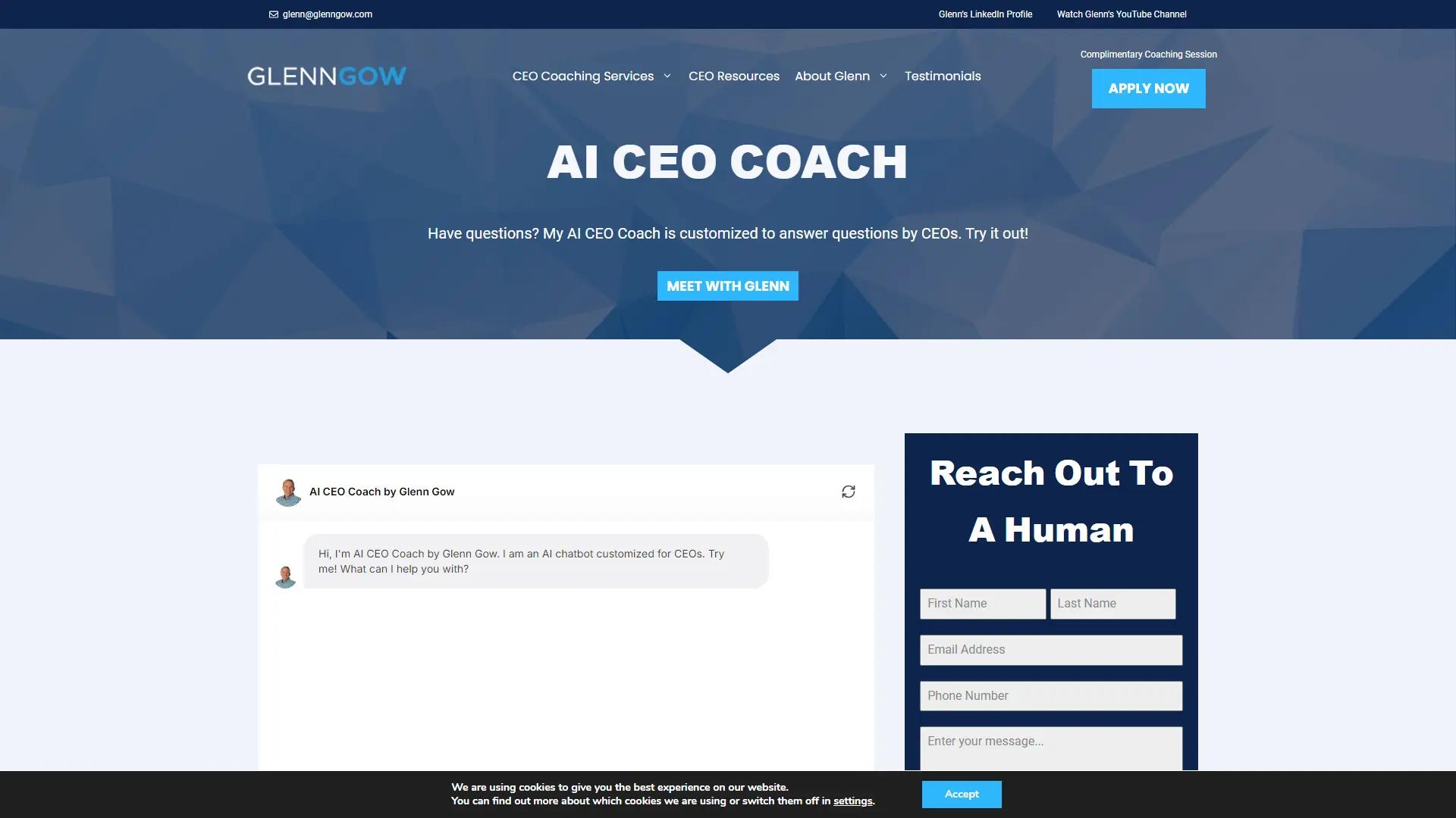AI CEO Coach screenshot