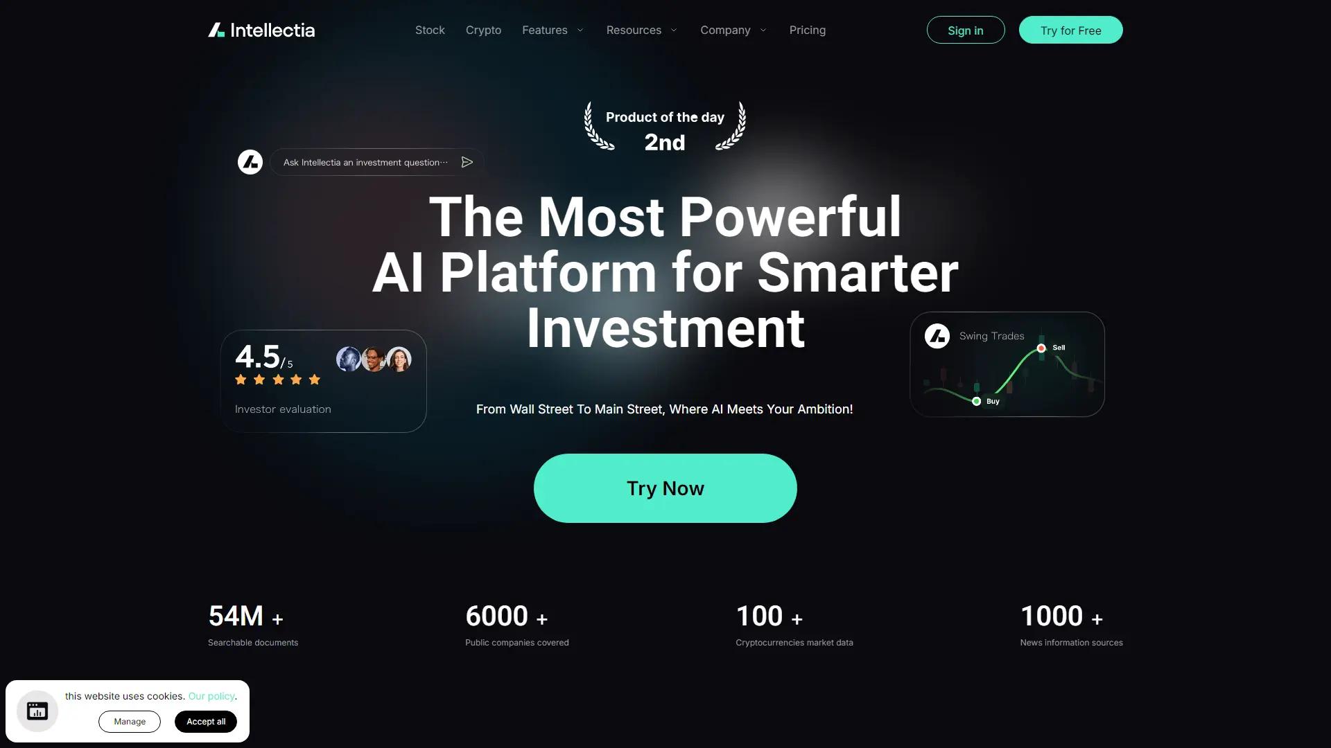 Intellectia.Ai screenshot