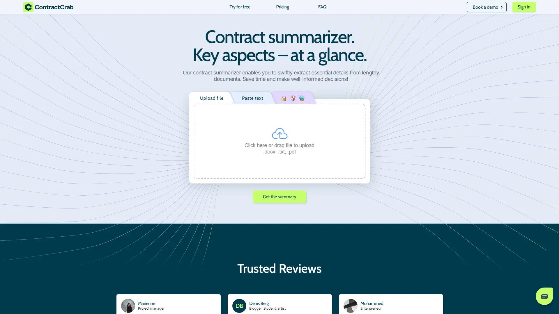 ContractCrab screenshot