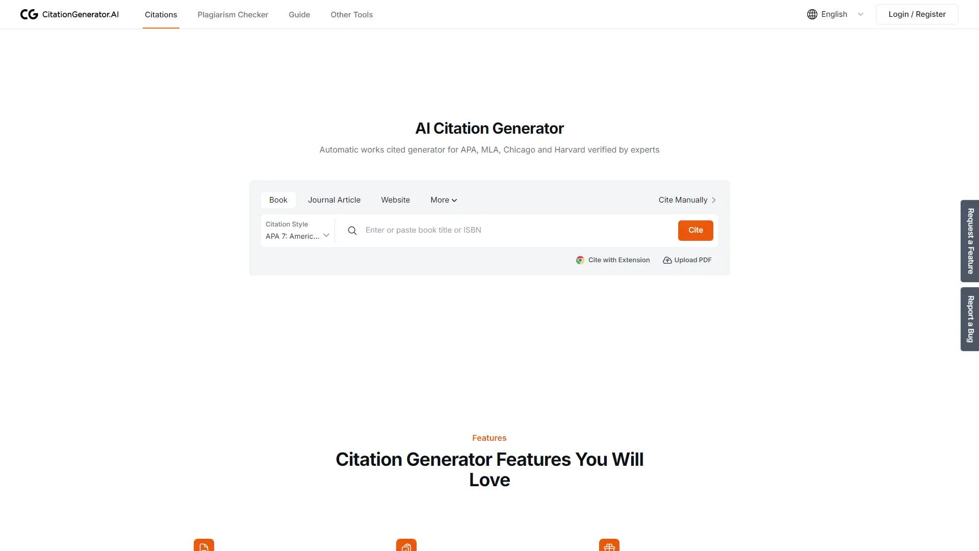 Citation Generator AI screenshot