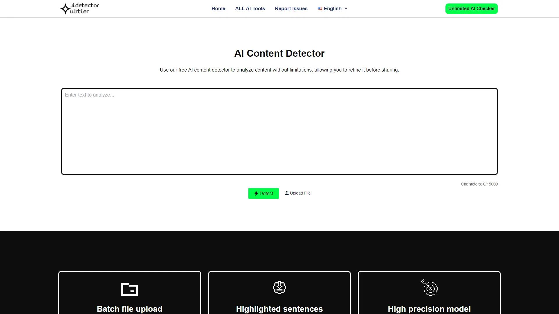 AI Detector Writer screenshot