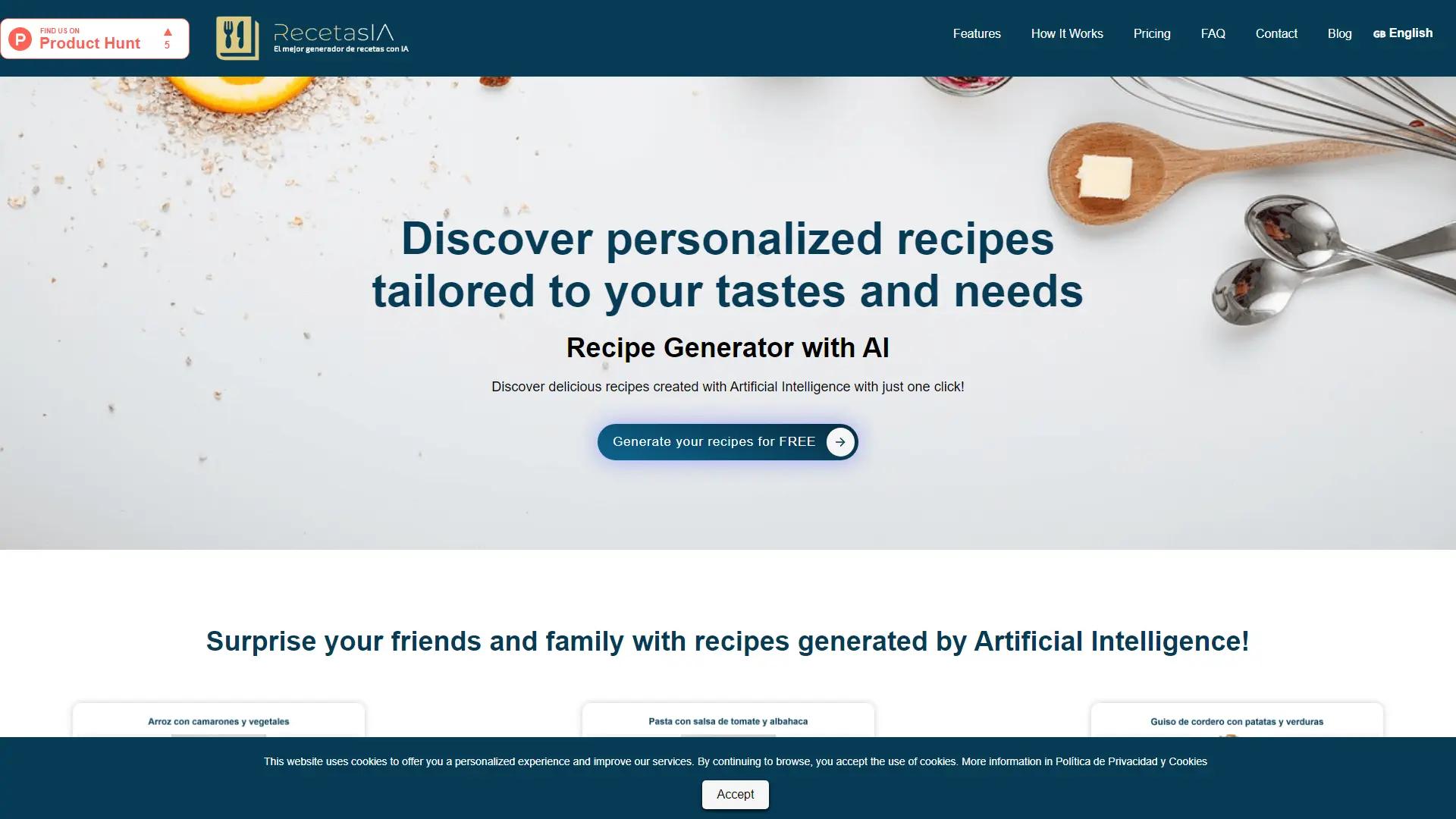 RecetasIA screenshot