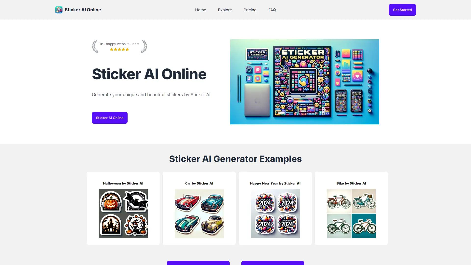 Sticker AI Online screenshot