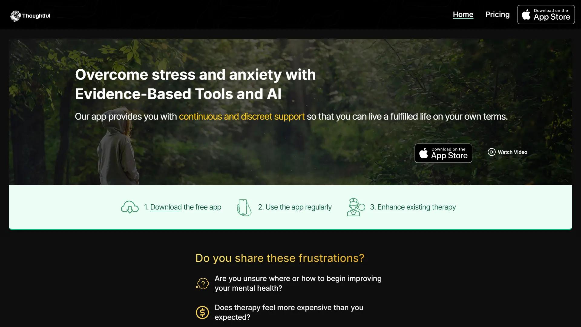 Thoughtful App screenshot