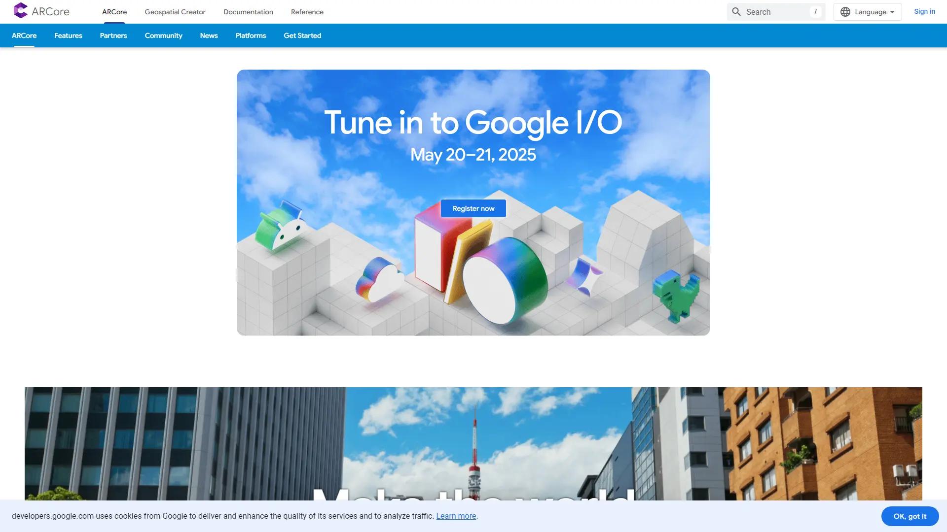 Developers Google Ar screenshot
