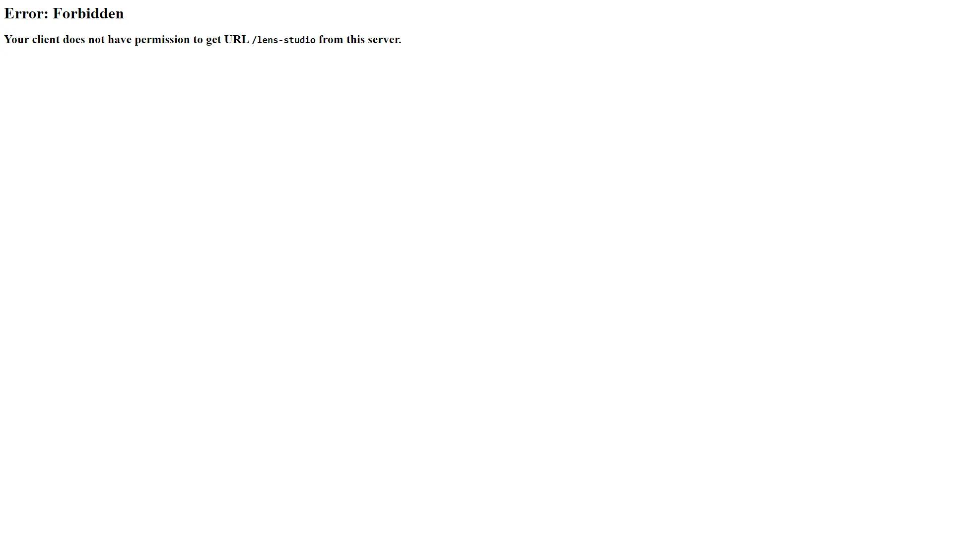 Snap Lens Studio screenshot