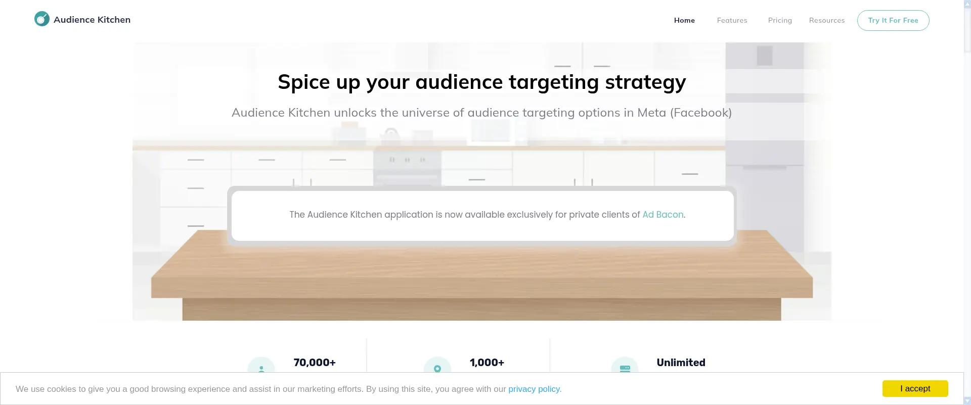 Audience Kitchen screenshot