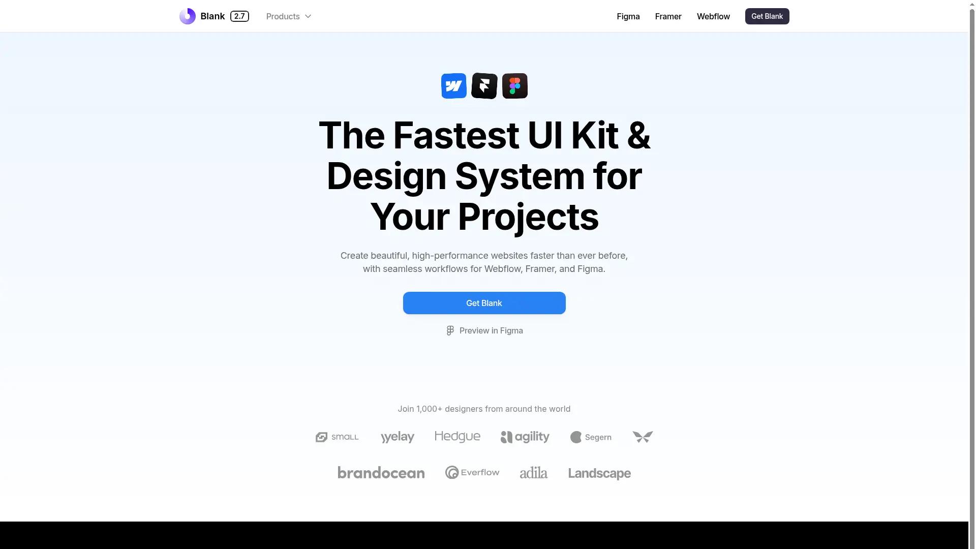 Blank Design System screenshot