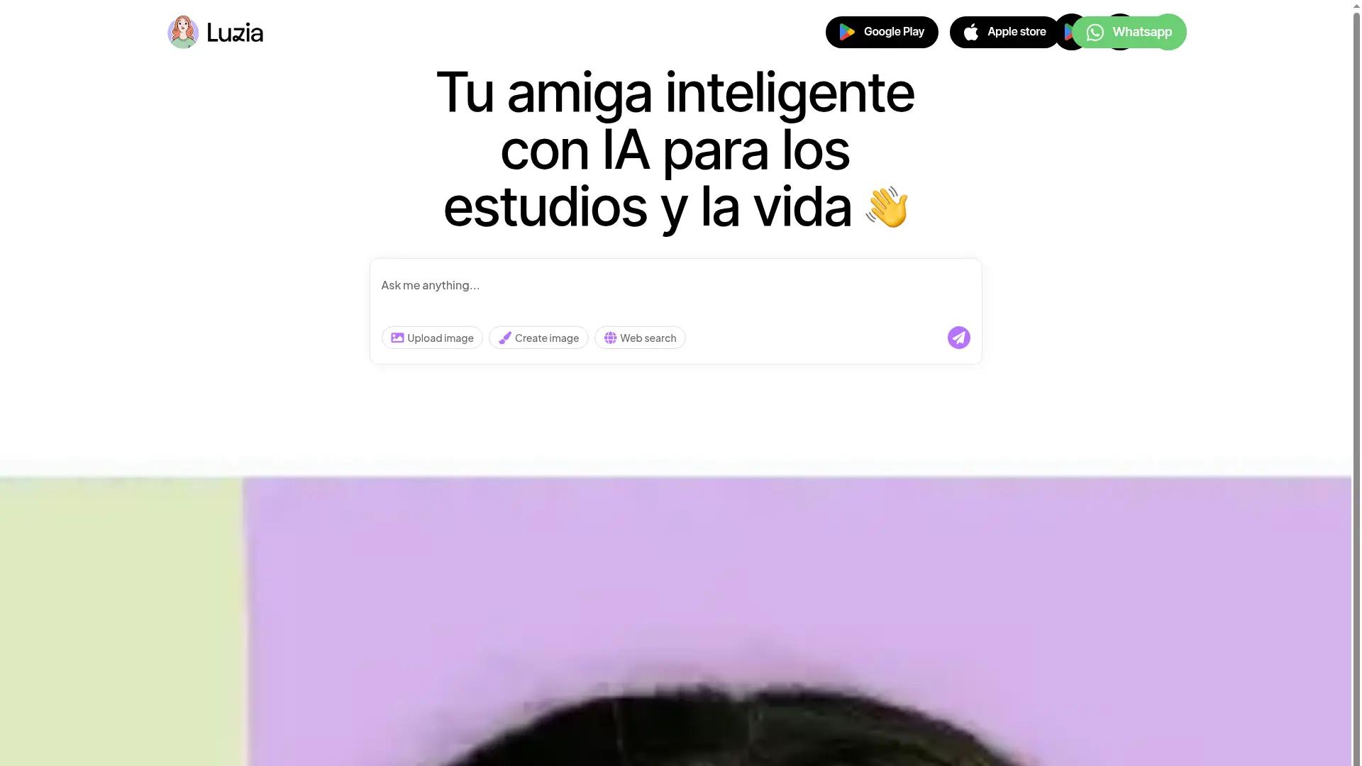 Luzia: Your intelligent assistant at a click screenshot