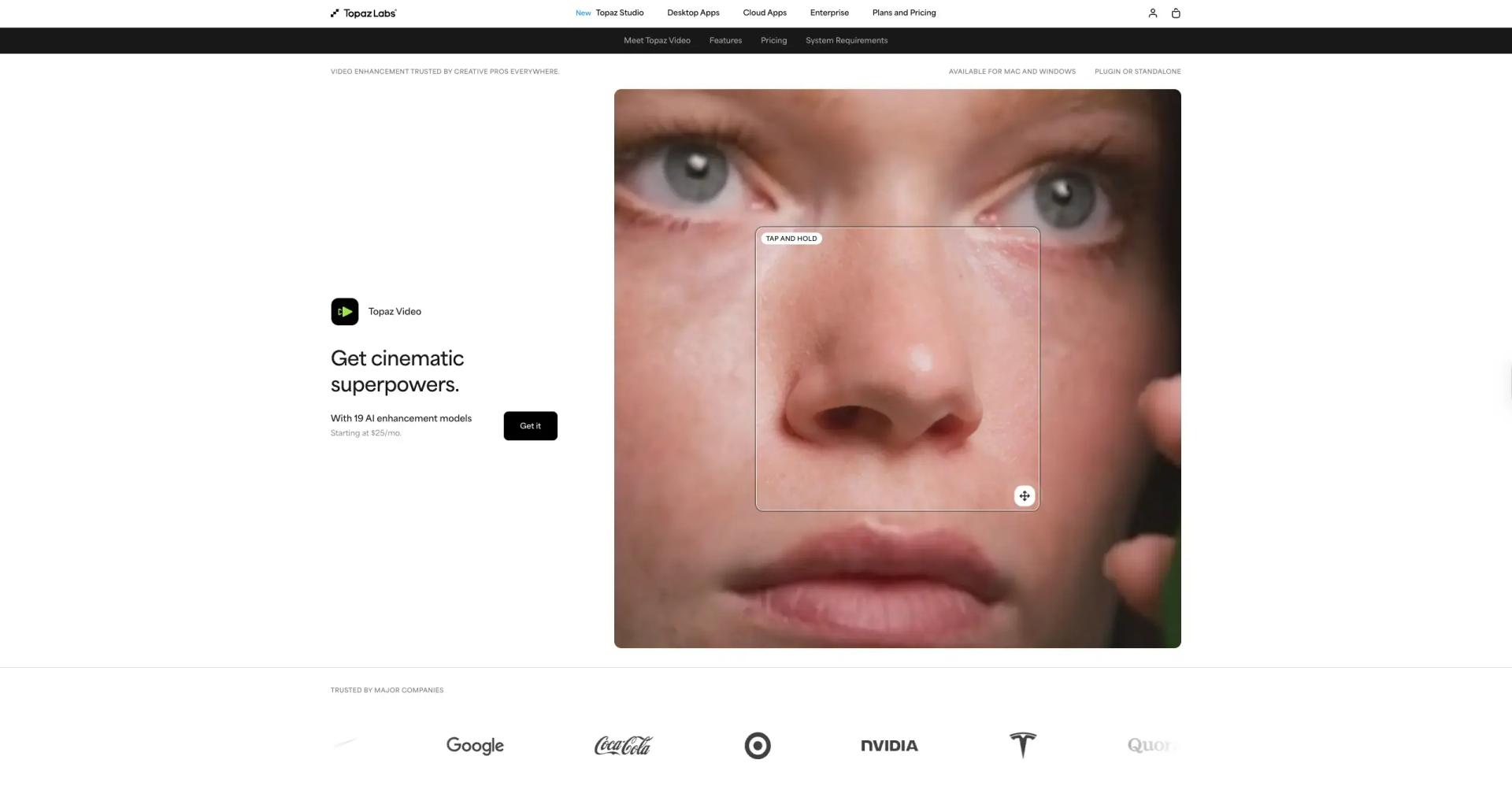 Topaz Video AI screenshot