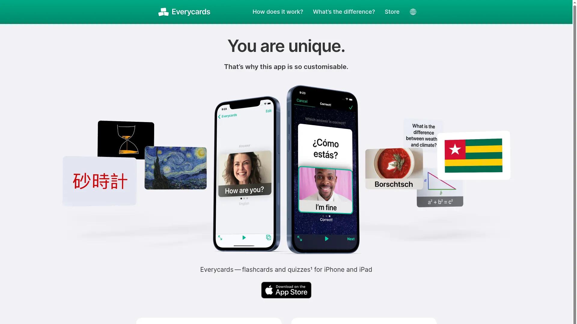 Everycards Learning App screenshot