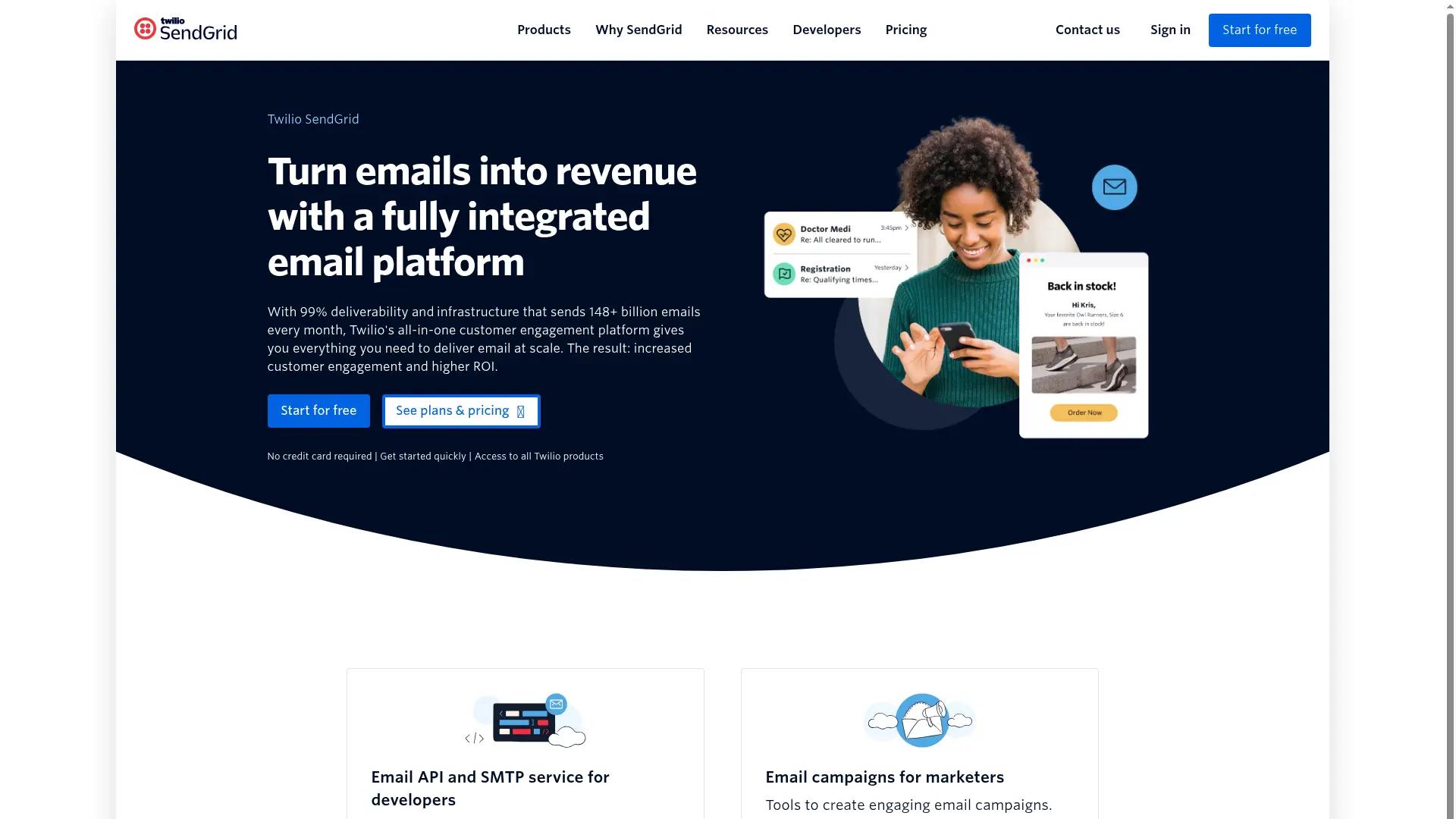 Twilio SendGrid screenshot