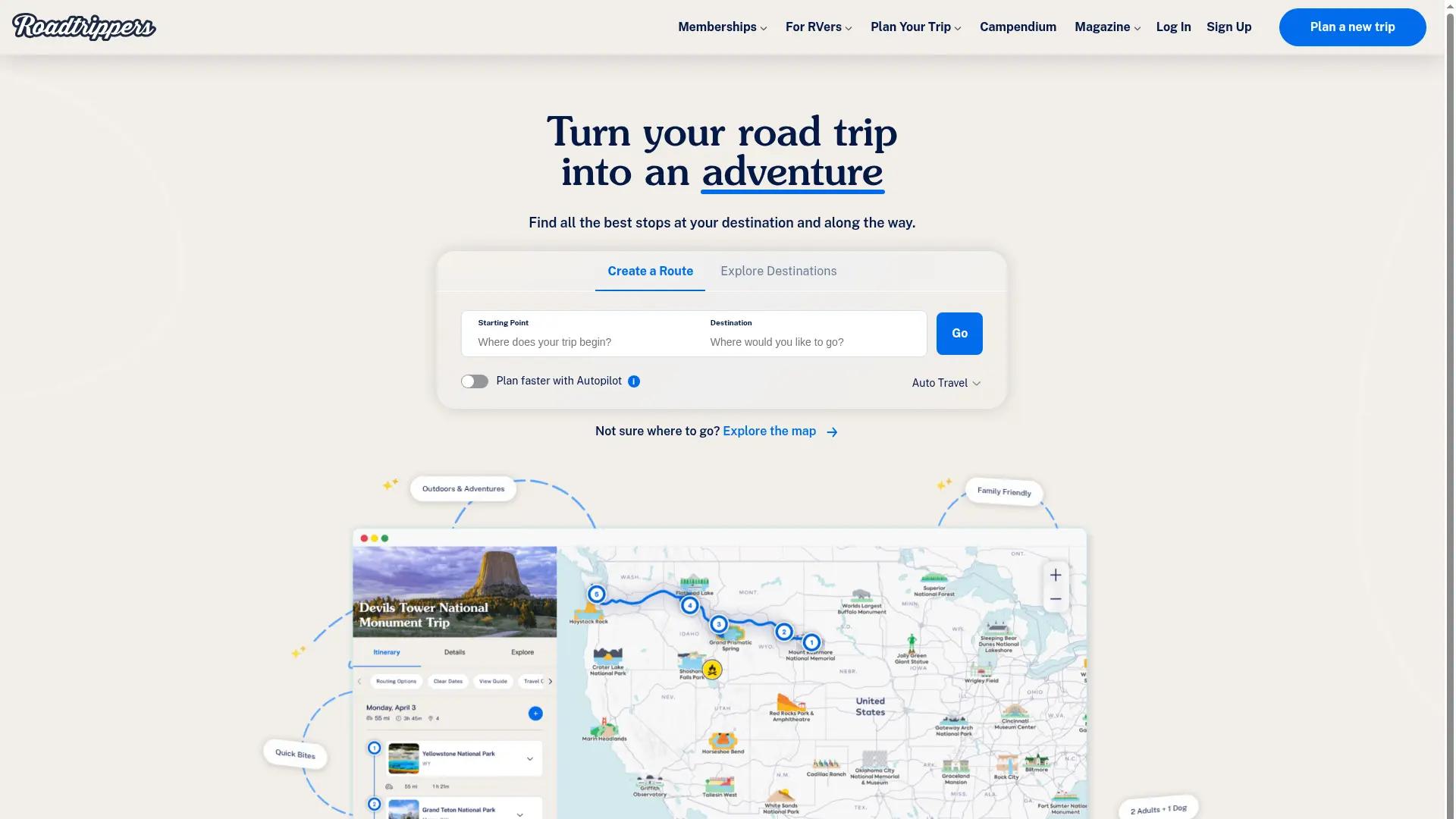 Roadtrippers screenshot