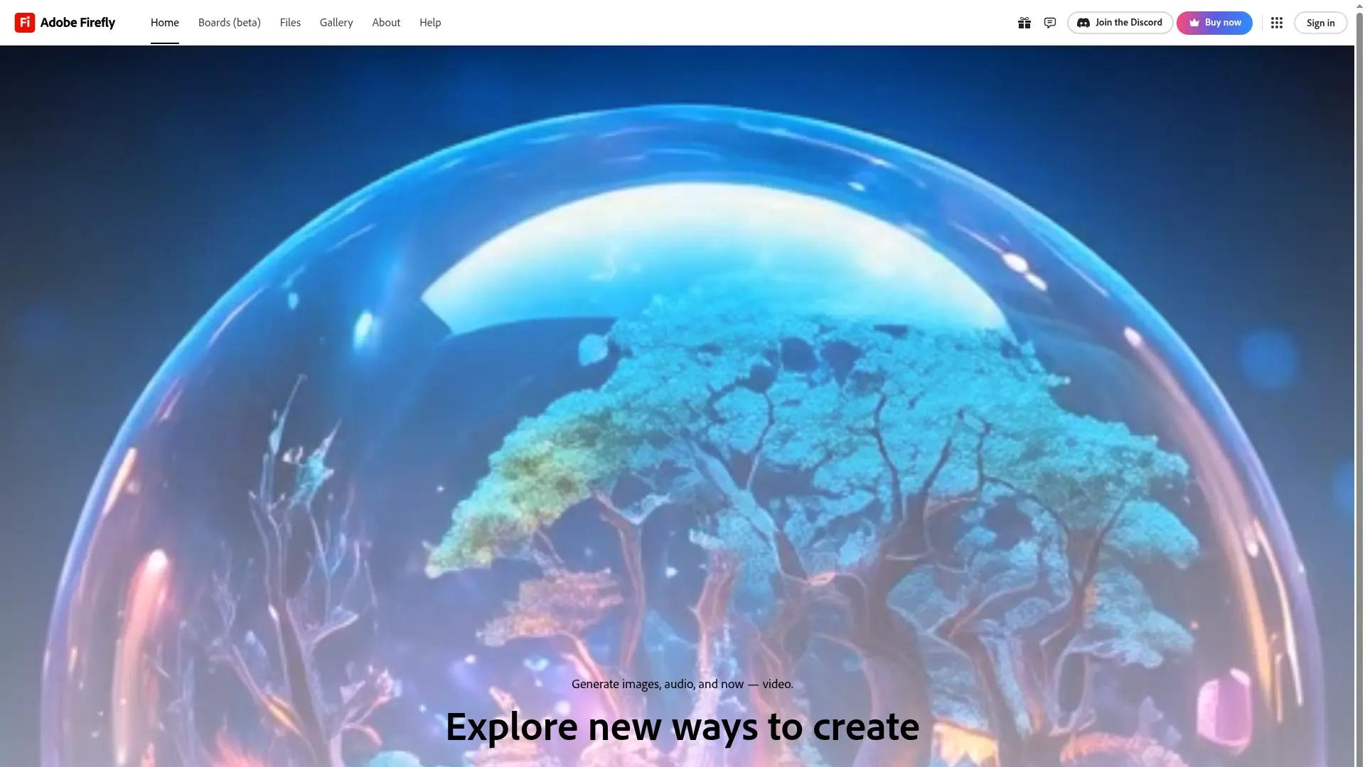 Adobe Firefly screenshot