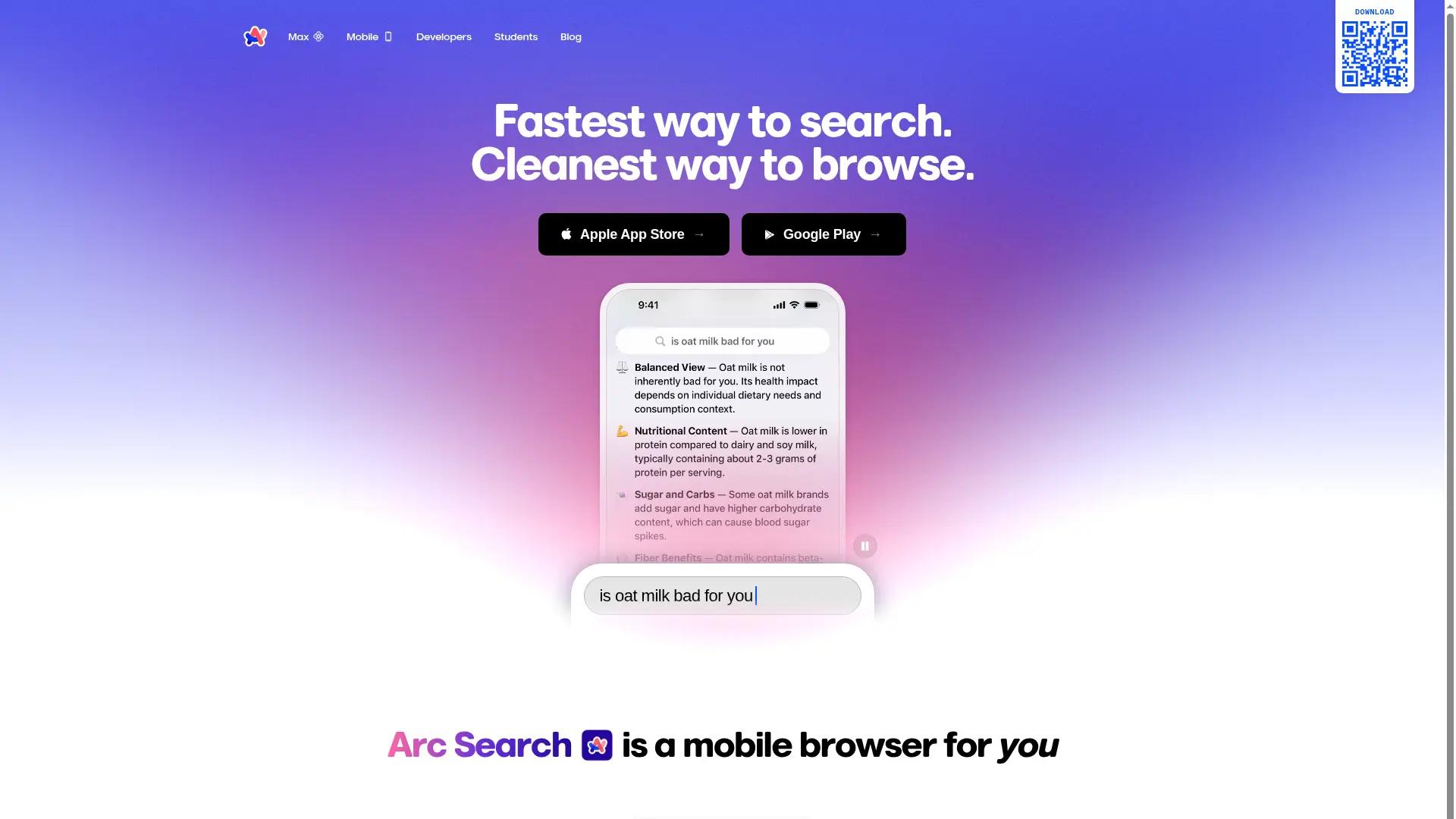 Arc Search screenshot
