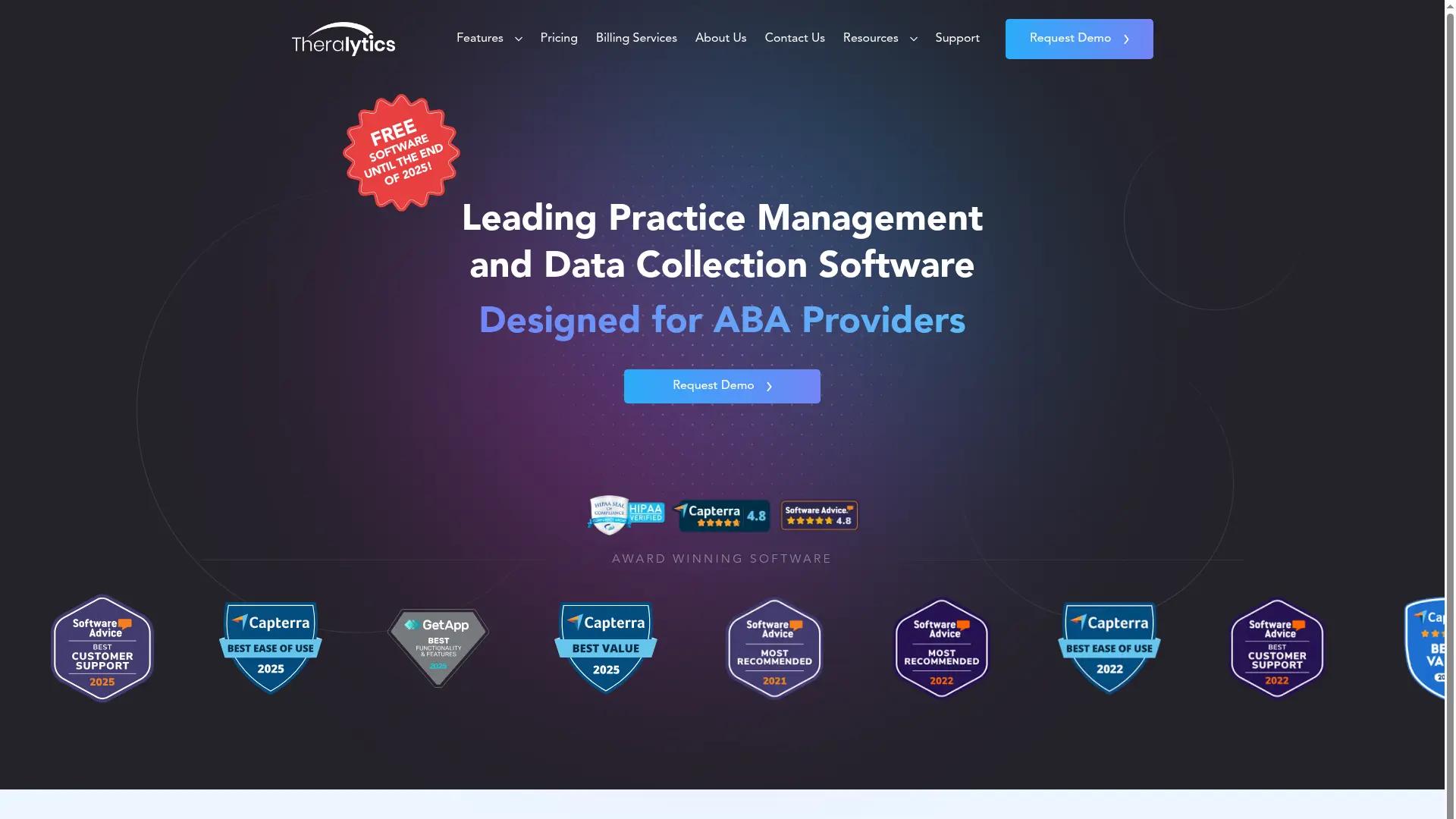 Theralytics screenshot