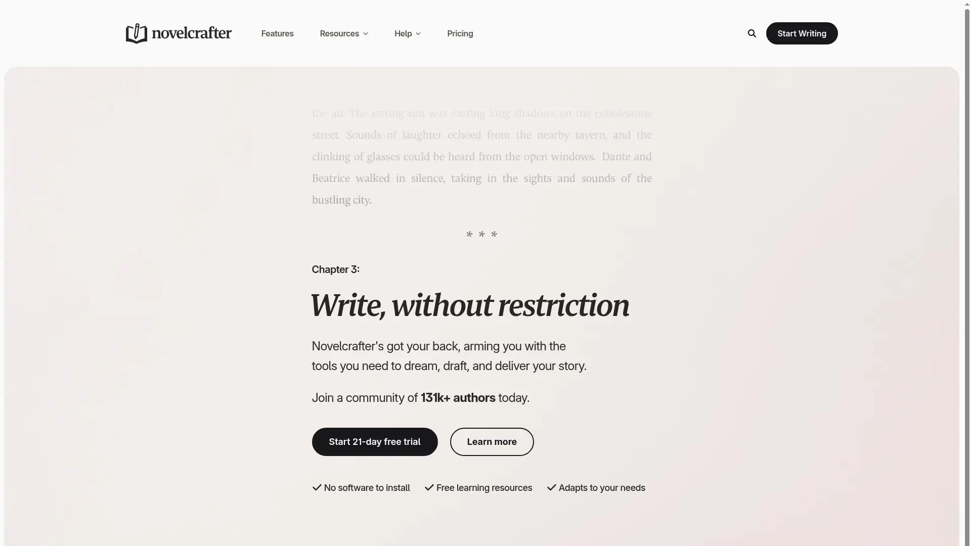 Novelcrafter screenshot