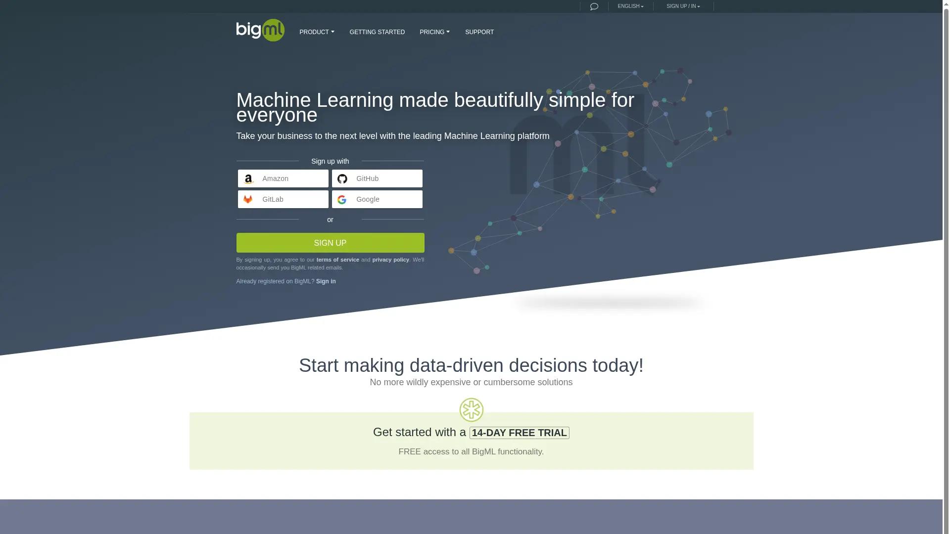 BigML screenshot