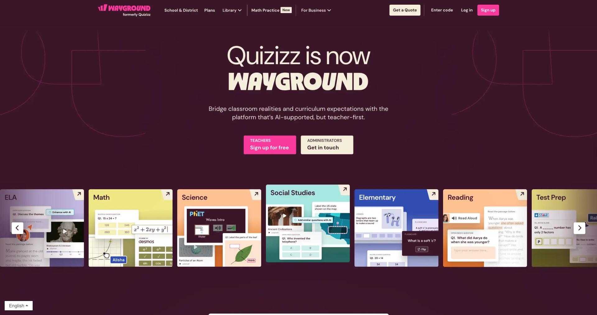 Wayground screenshot