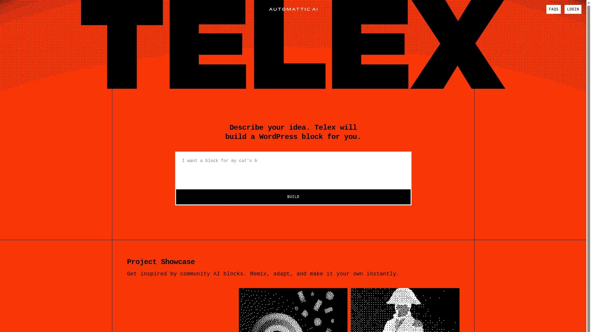 Telex screenshot