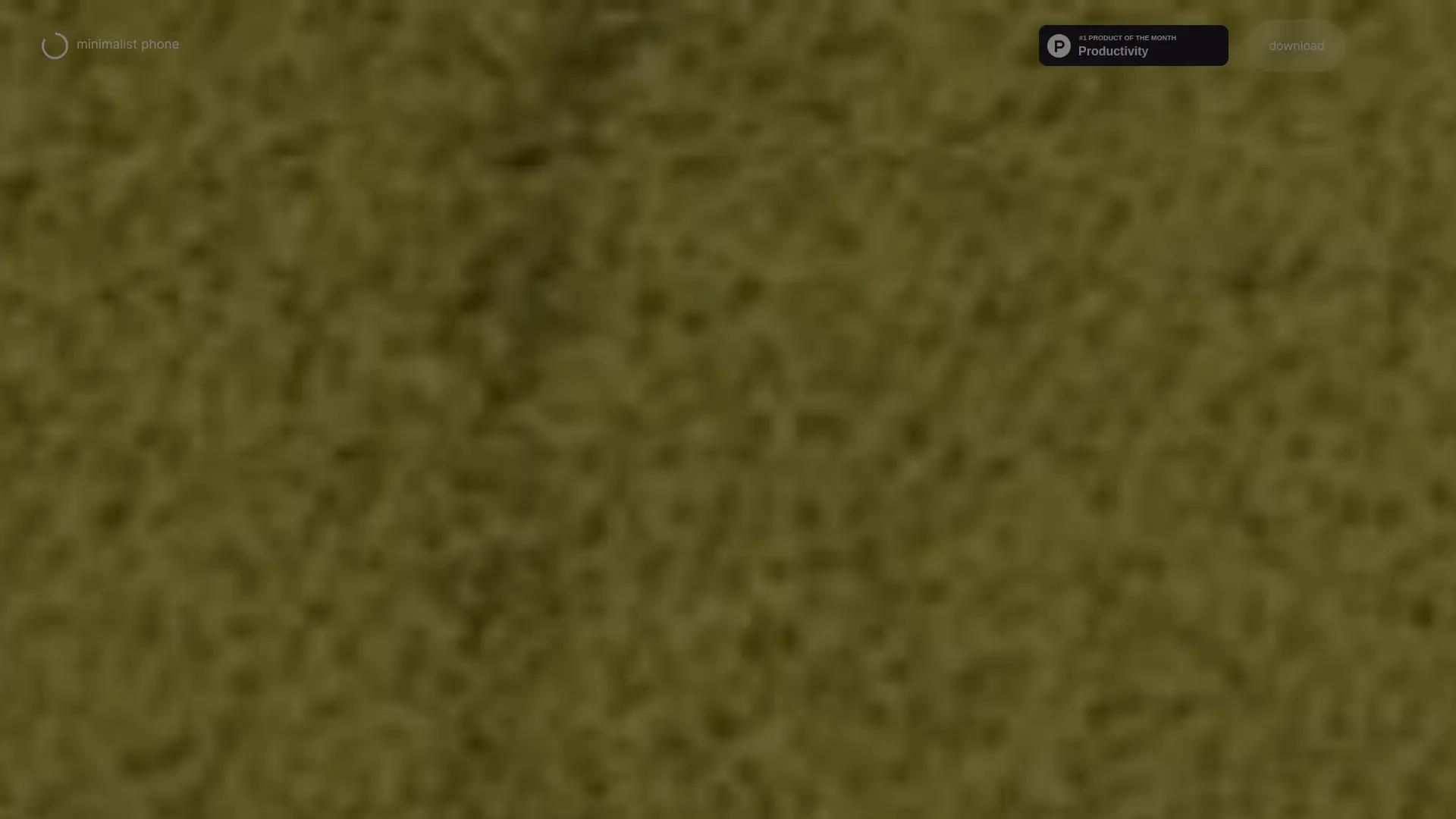 minimalist phone screenshot