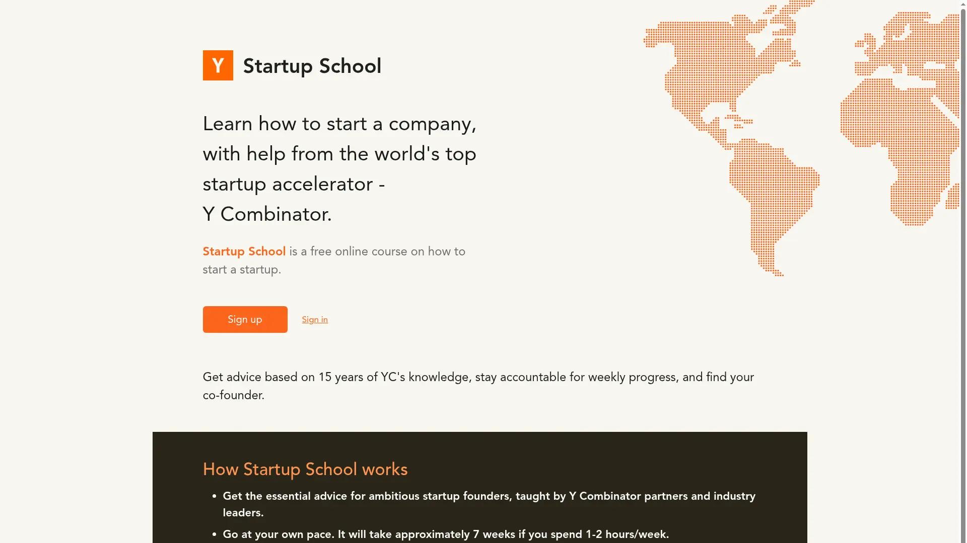 Startup School screenshot