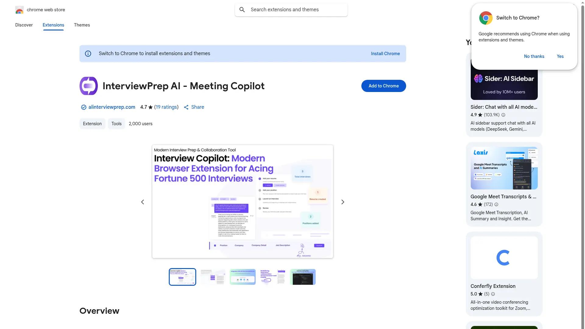 InterviewPrep AI screenshot