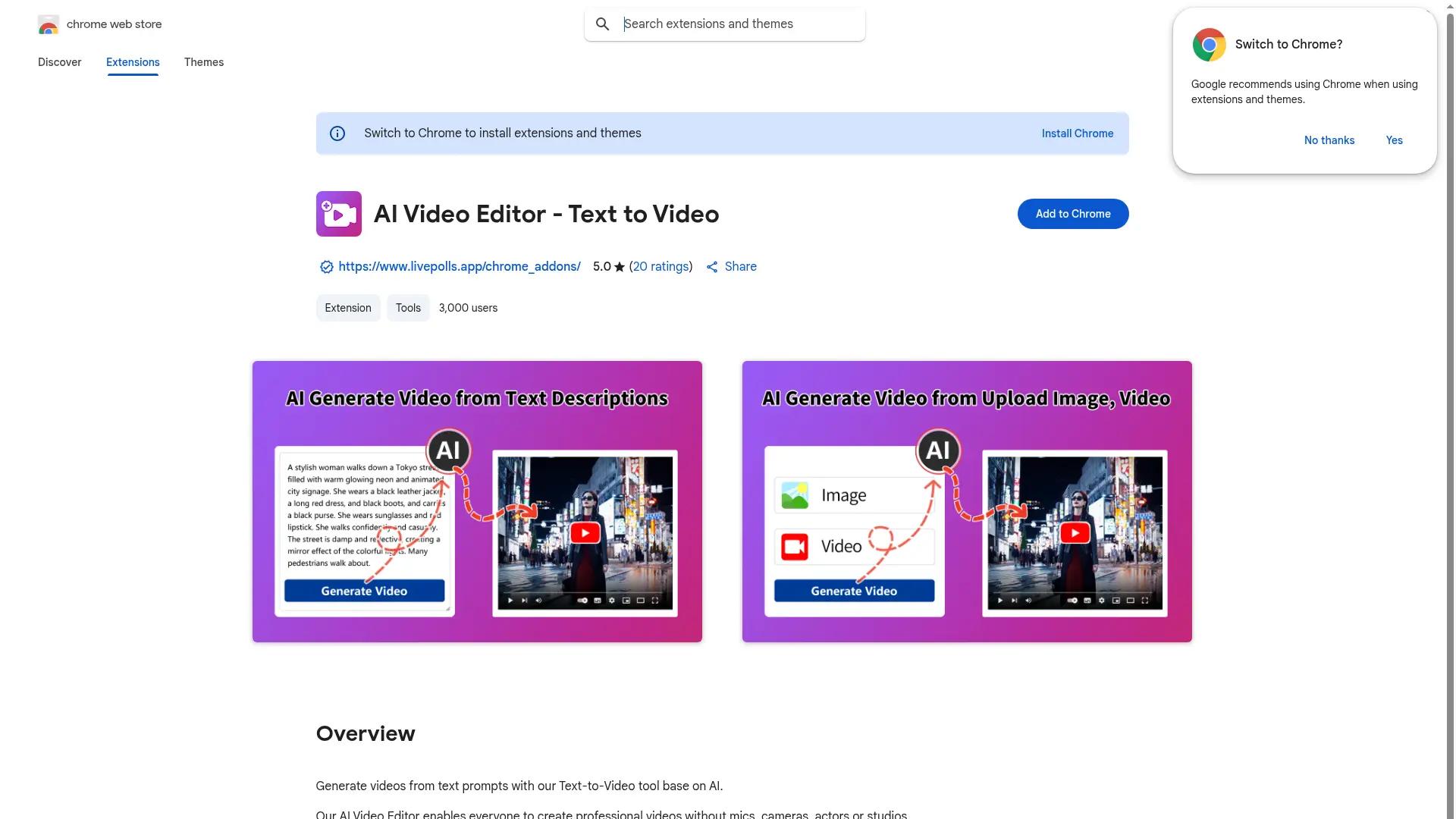 AI Video Editor screenshot