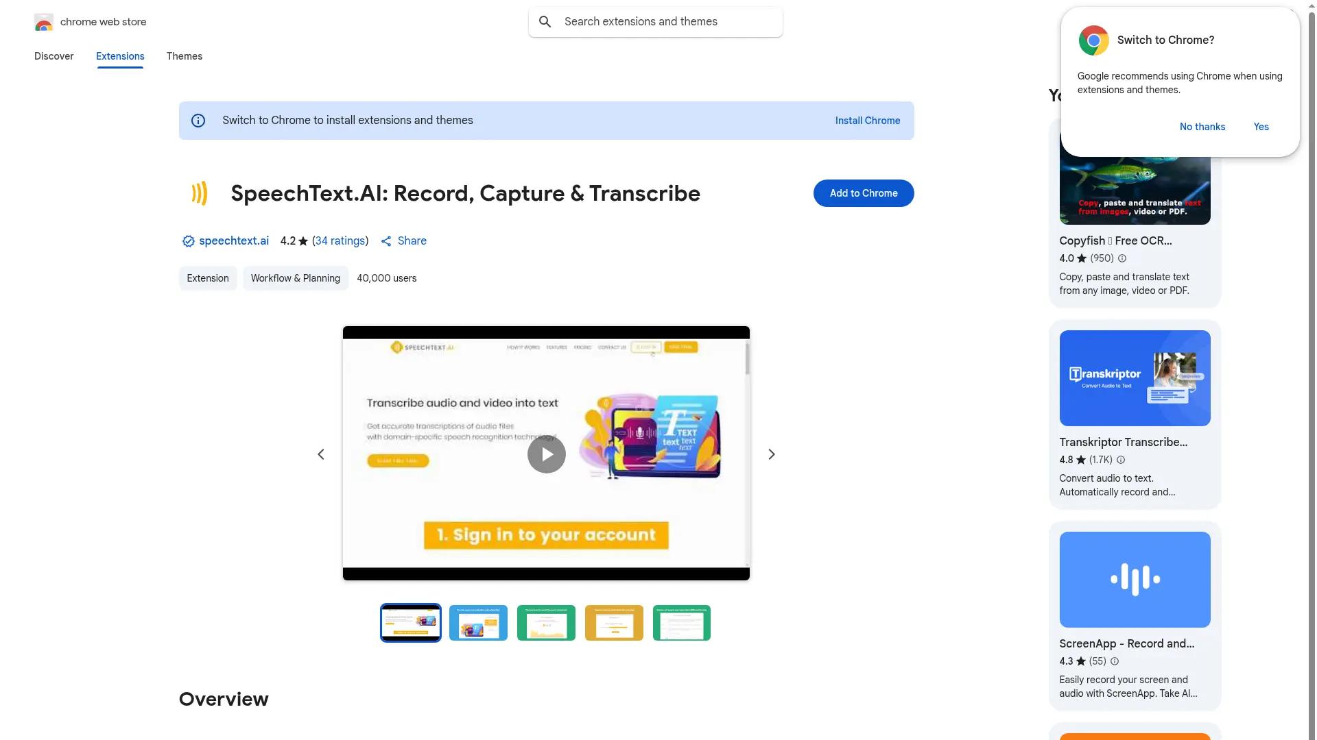 SpeechText AI screenshot
