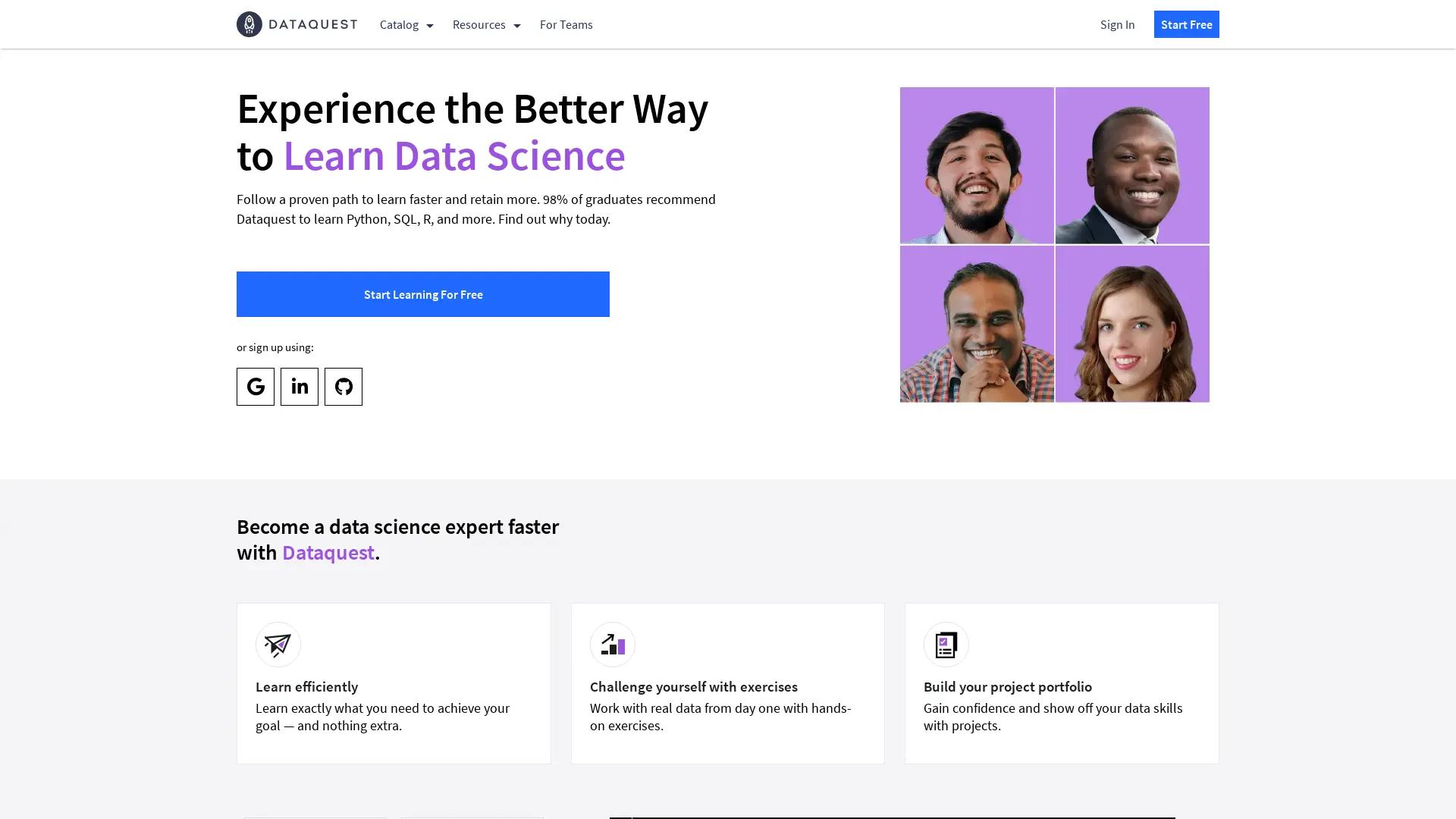 DataQuest Beta screenshot