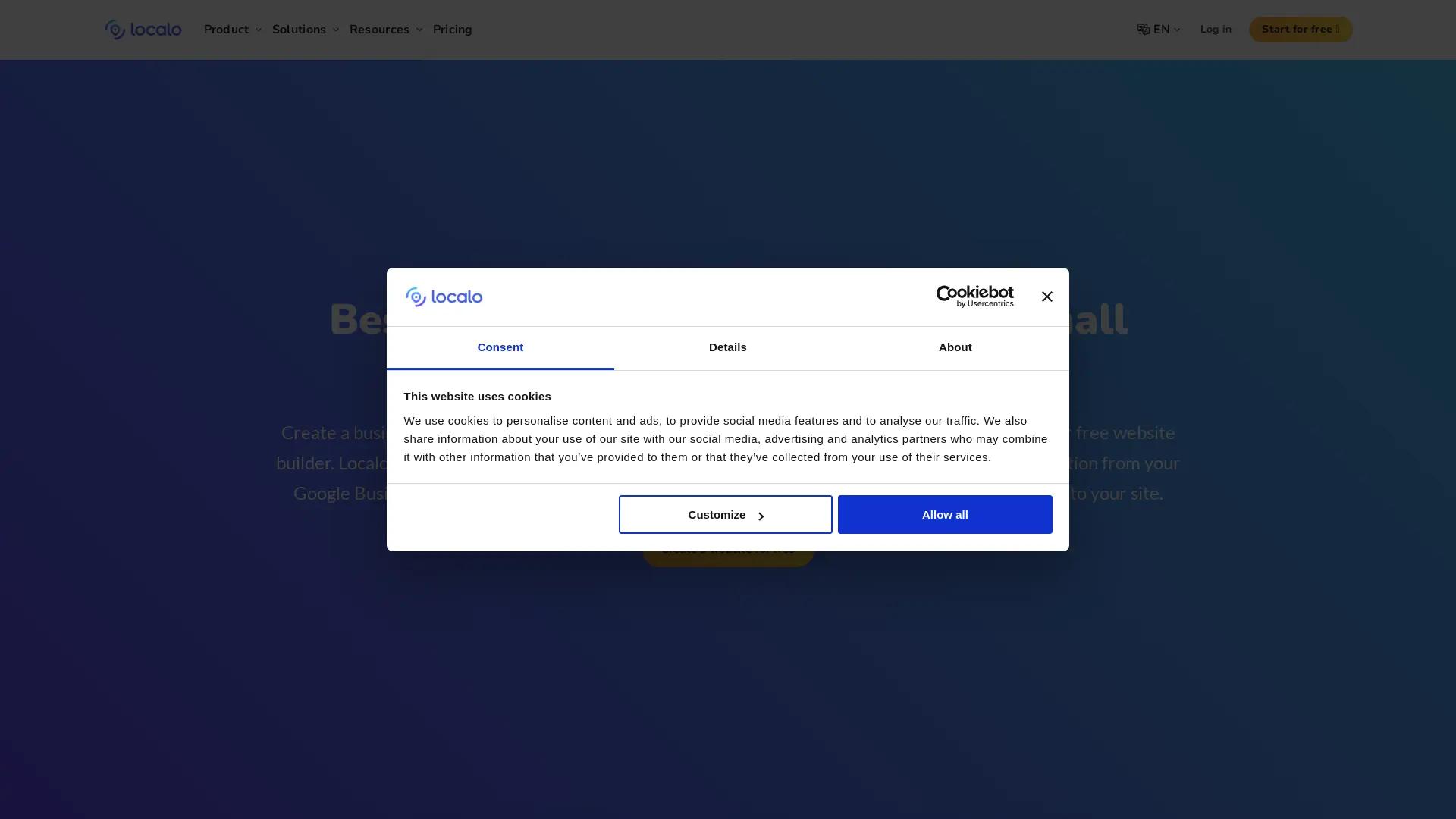 Localo Sites screenshot