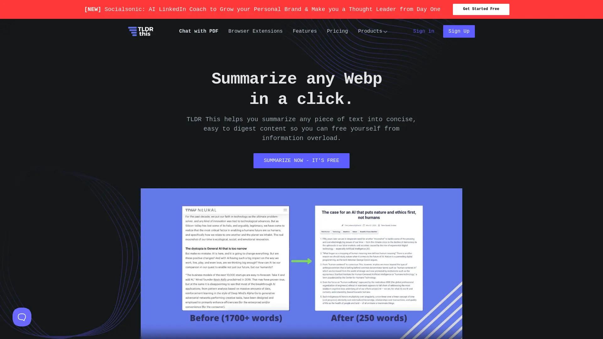 TLDR This 2.0 screenshot