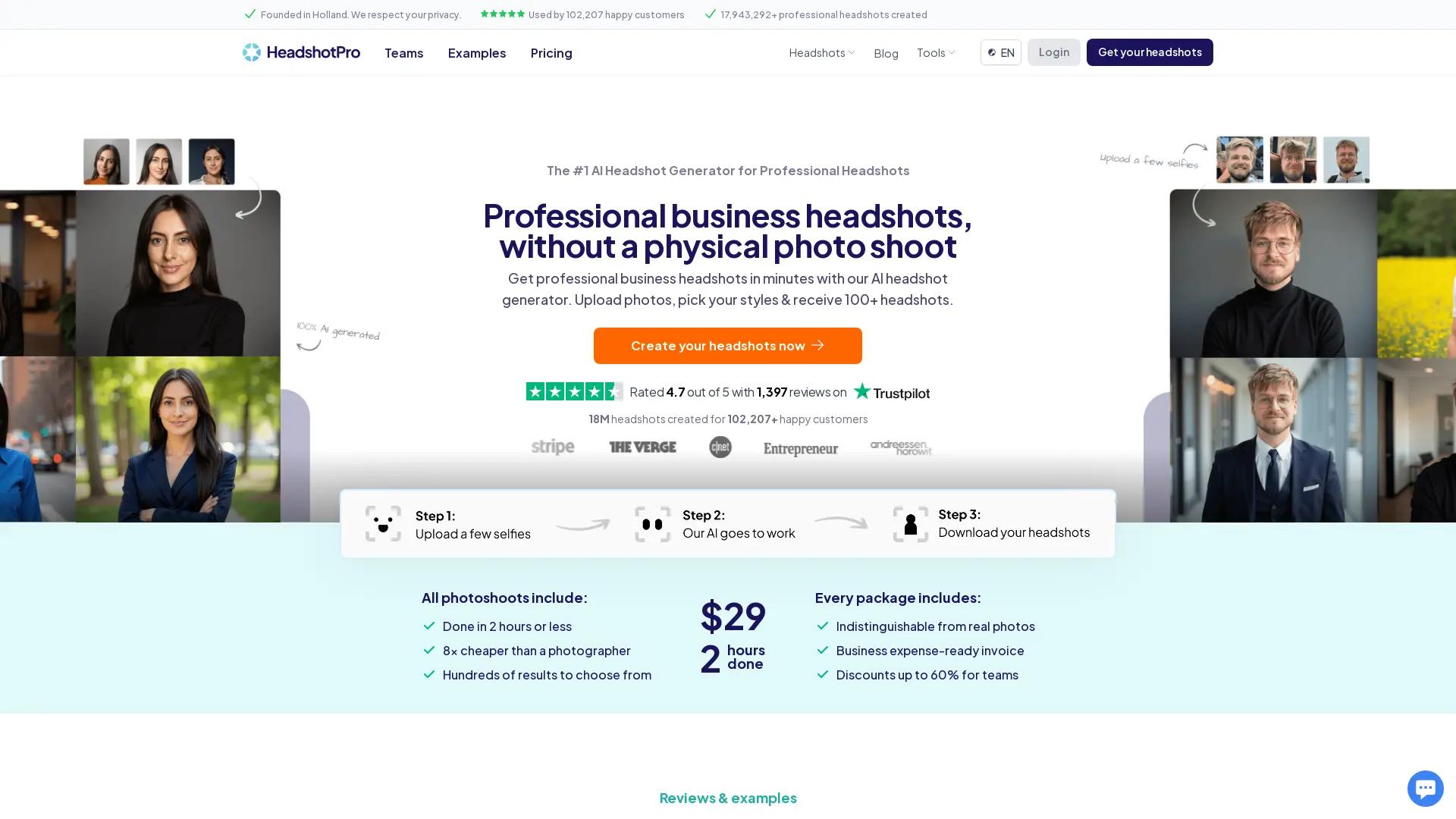 Headshotpro screenshot