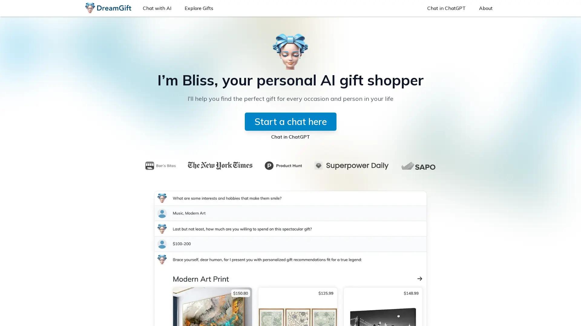 DreamGift screenshot