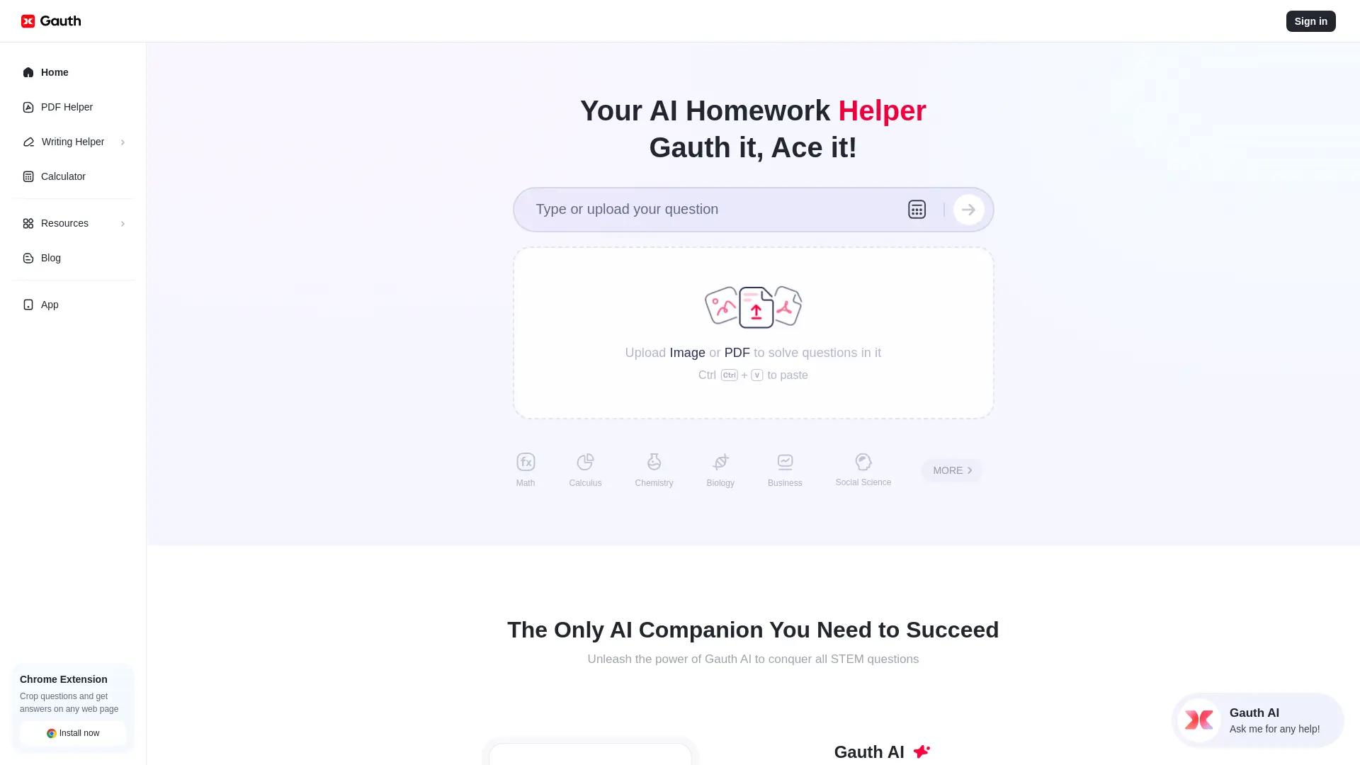 Gauthmath screenshot