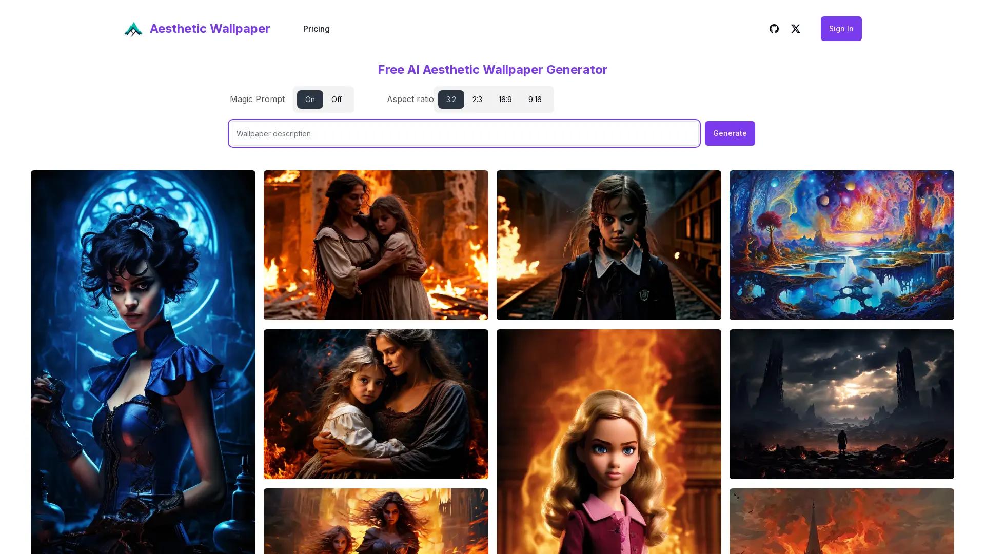 Aestheticwallpaperai screenshot