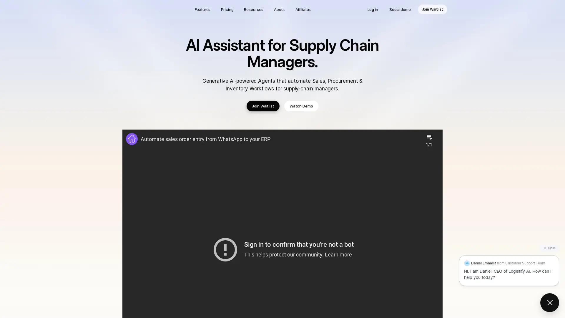 Logistify AI screenshot