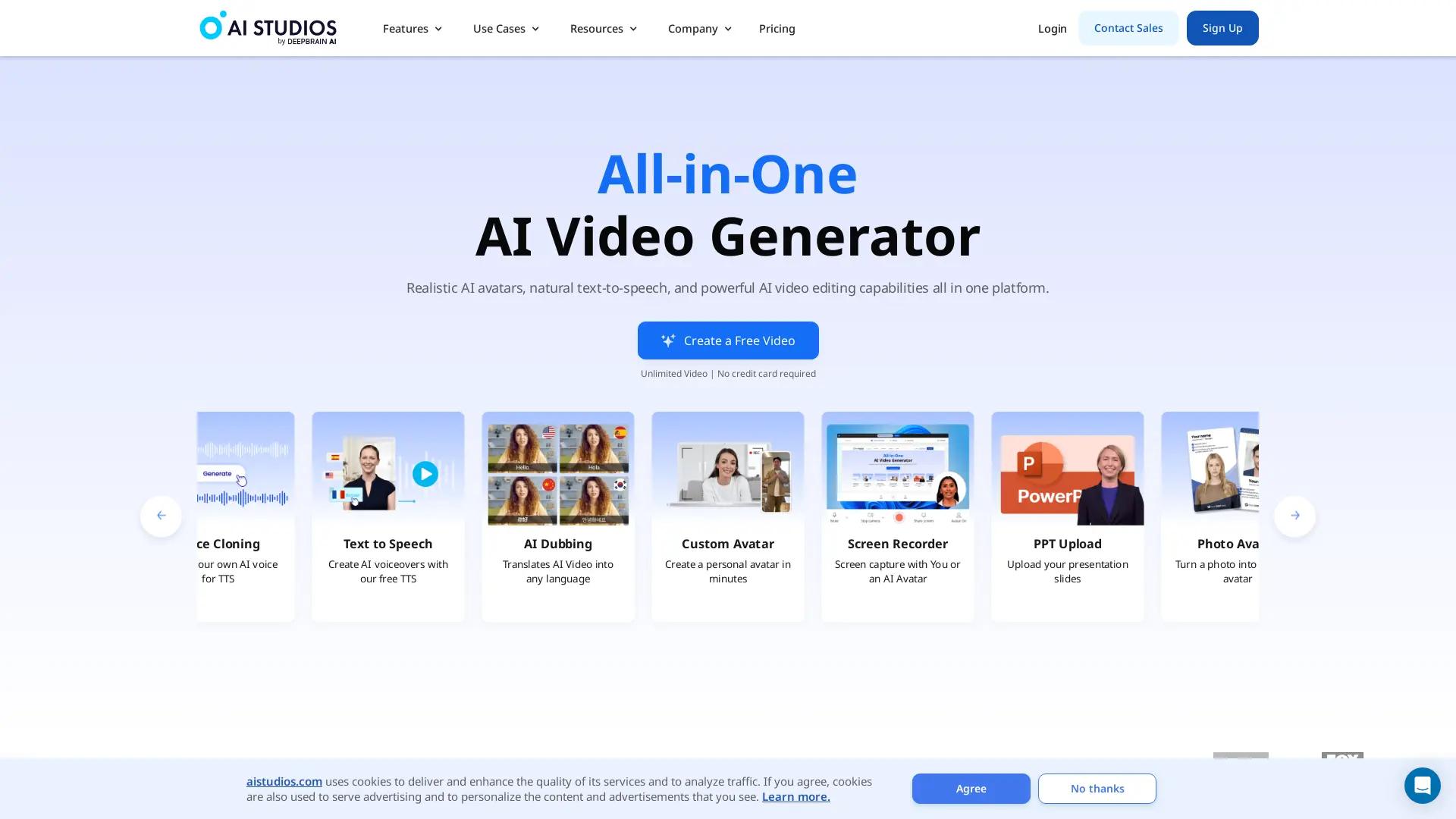 AI Studios screenshot