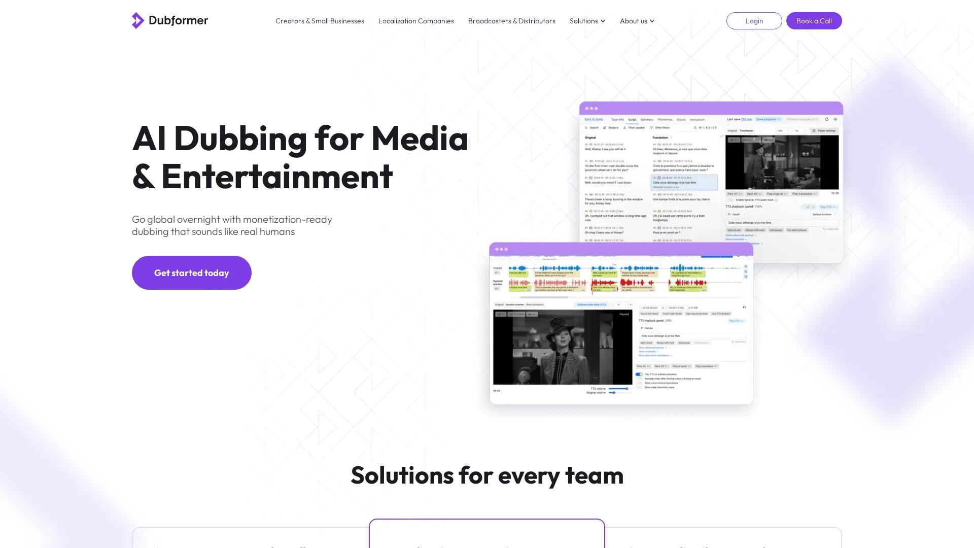 Dubformer screenshot