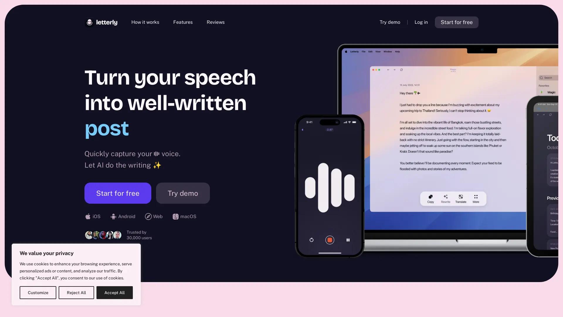 Letterly.App screenshot