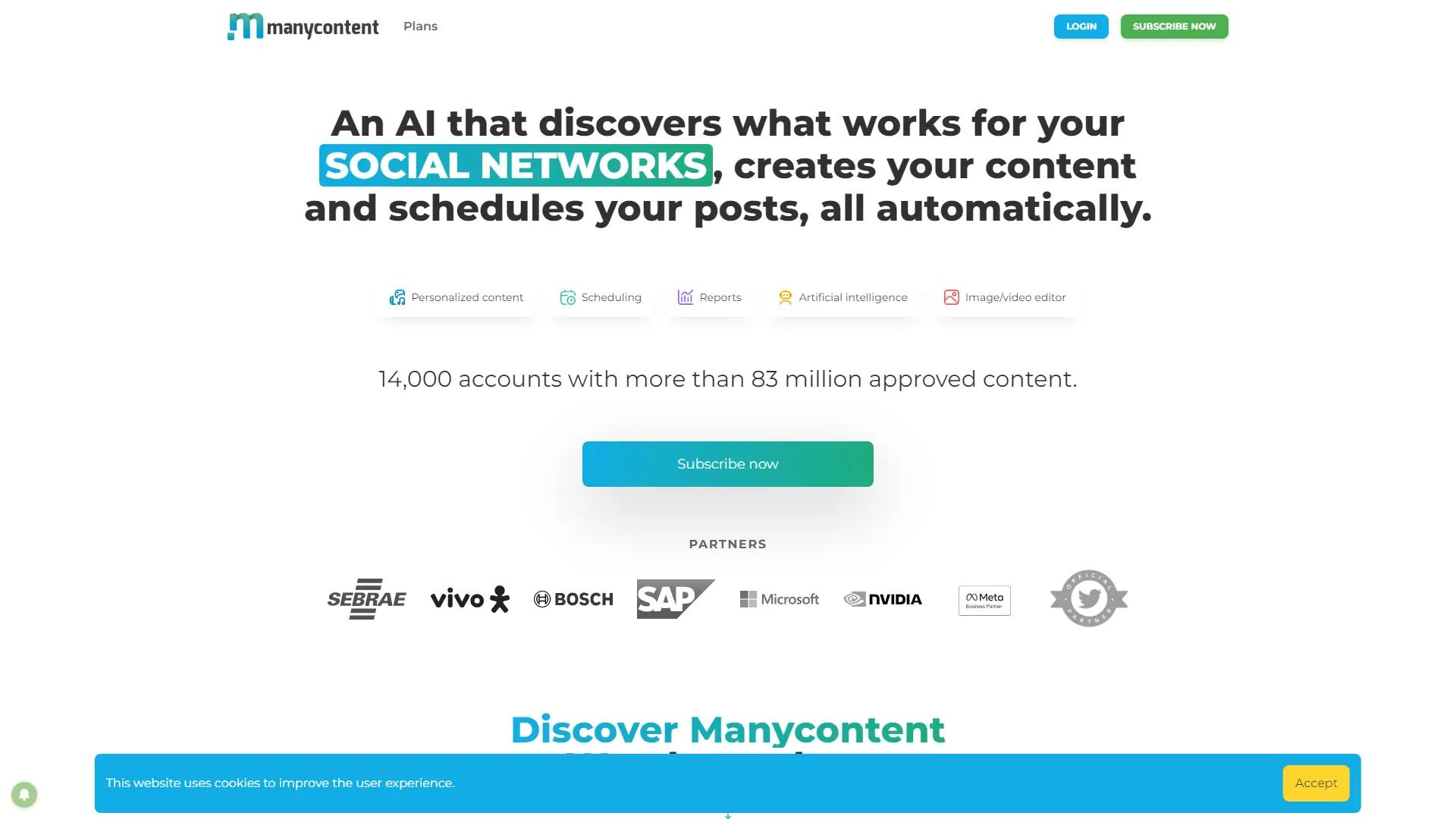 Manycontent screenshot